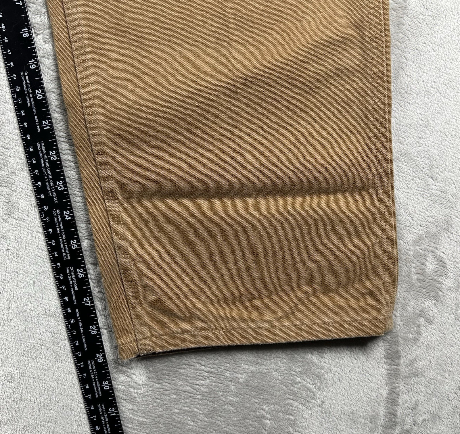 Carhartt Canvas Pants Sz 36×30 (Actual 34×29) B11 BRN Union Made In USA Workwear