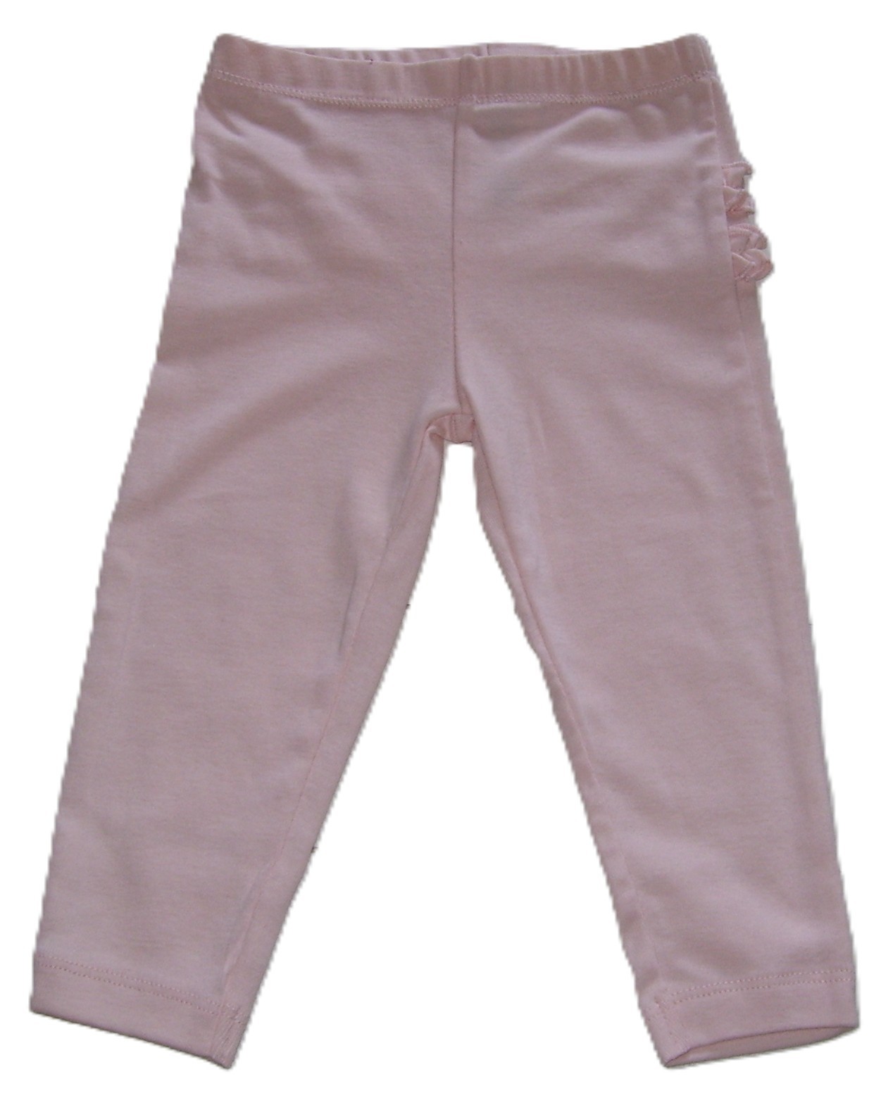 Girls Carter’s 2 Pc Peach Ruffle Light Burnt Orange White floral Joggers 12M