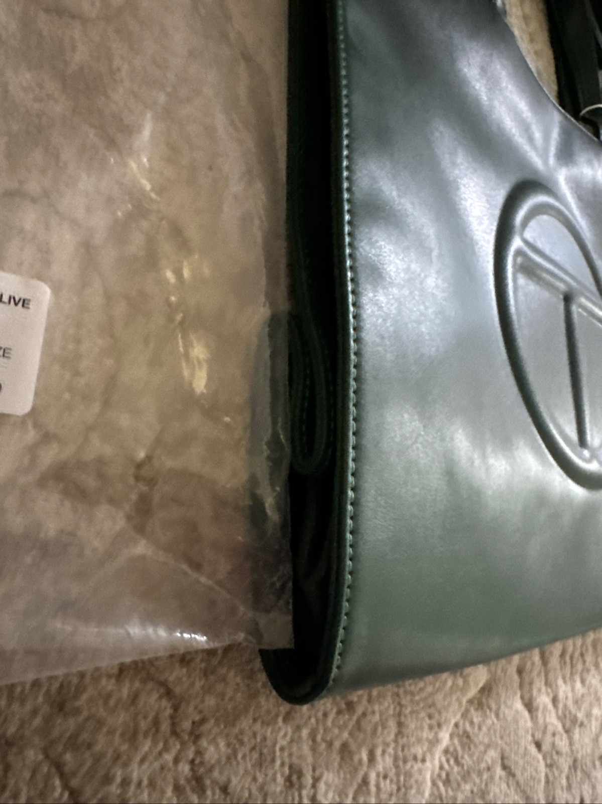 Telfar Medium Shopping Tote Bag Dark Olive Green New $202