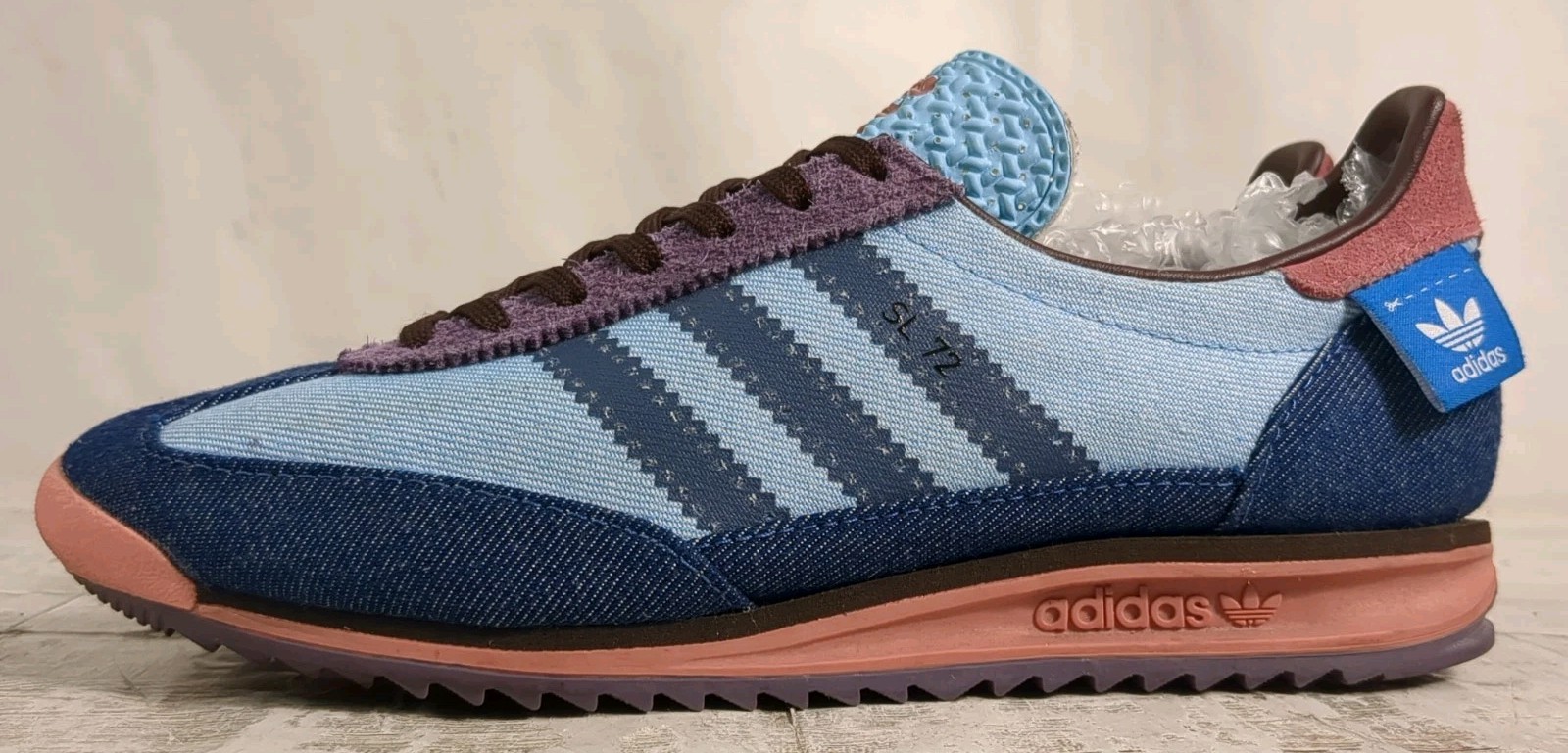 Adidas Skenia Schnaider Blue Denim Look Shoes IE9027 Women’s Size 6.5