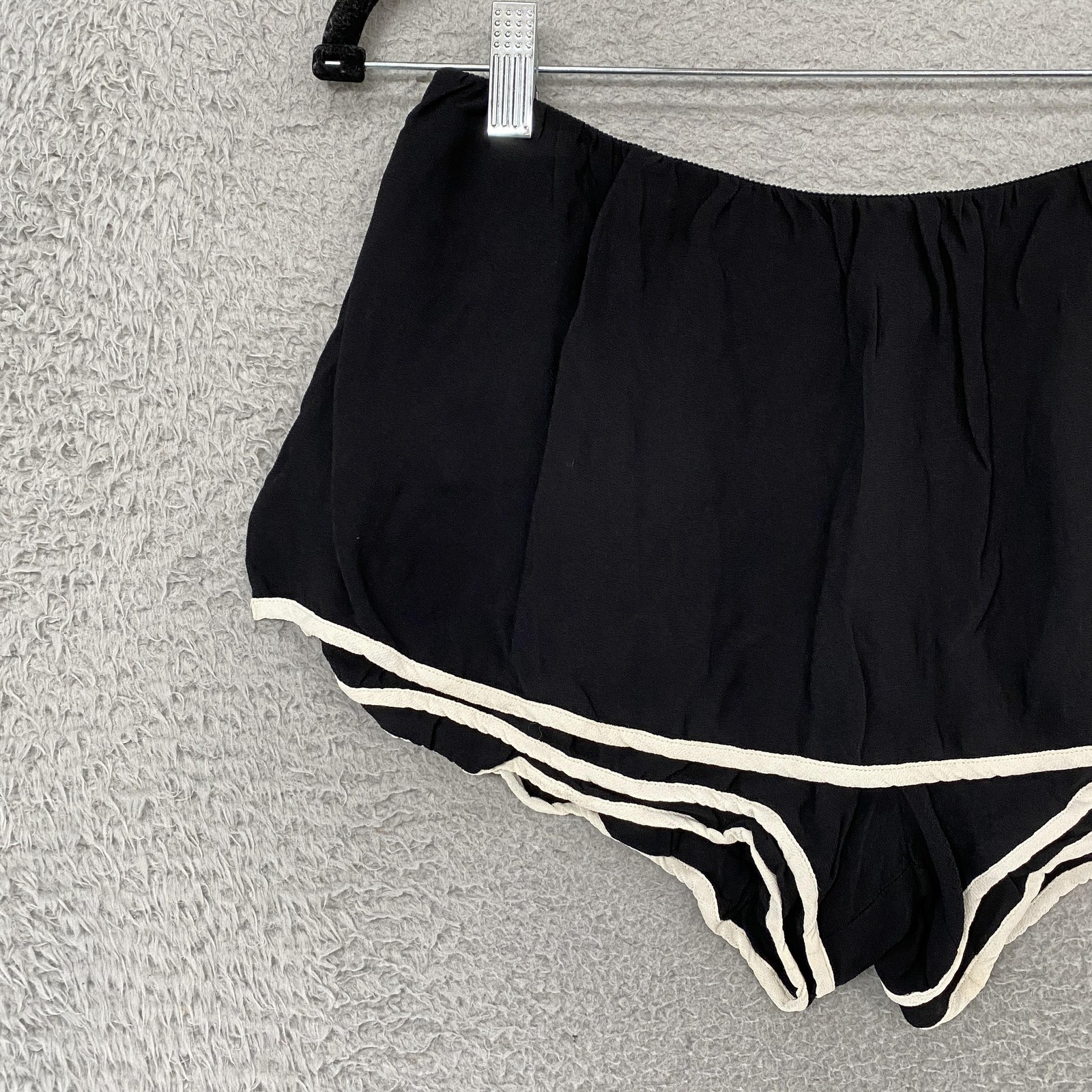 See By Chloe Skort Womens 2 Black Retro Layered Pinup Crepe Designer Summer