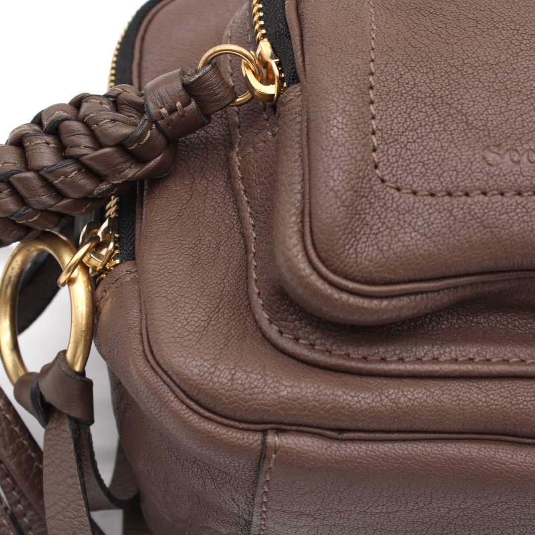 See By Chloe Patti Shoulder Bag Crossbody Leather Brown Japan 0610782