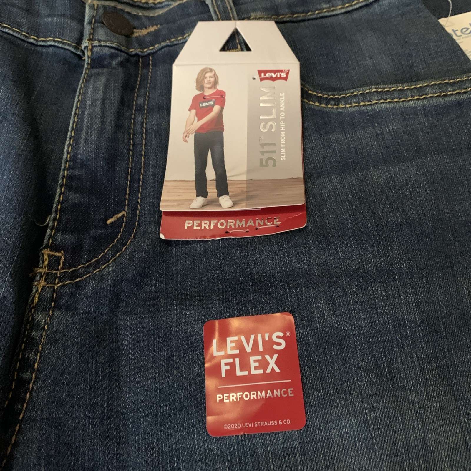 Levis Boys Jeans 511 Slim Fit San Francisco Size 18R 29×31 NWT Performance