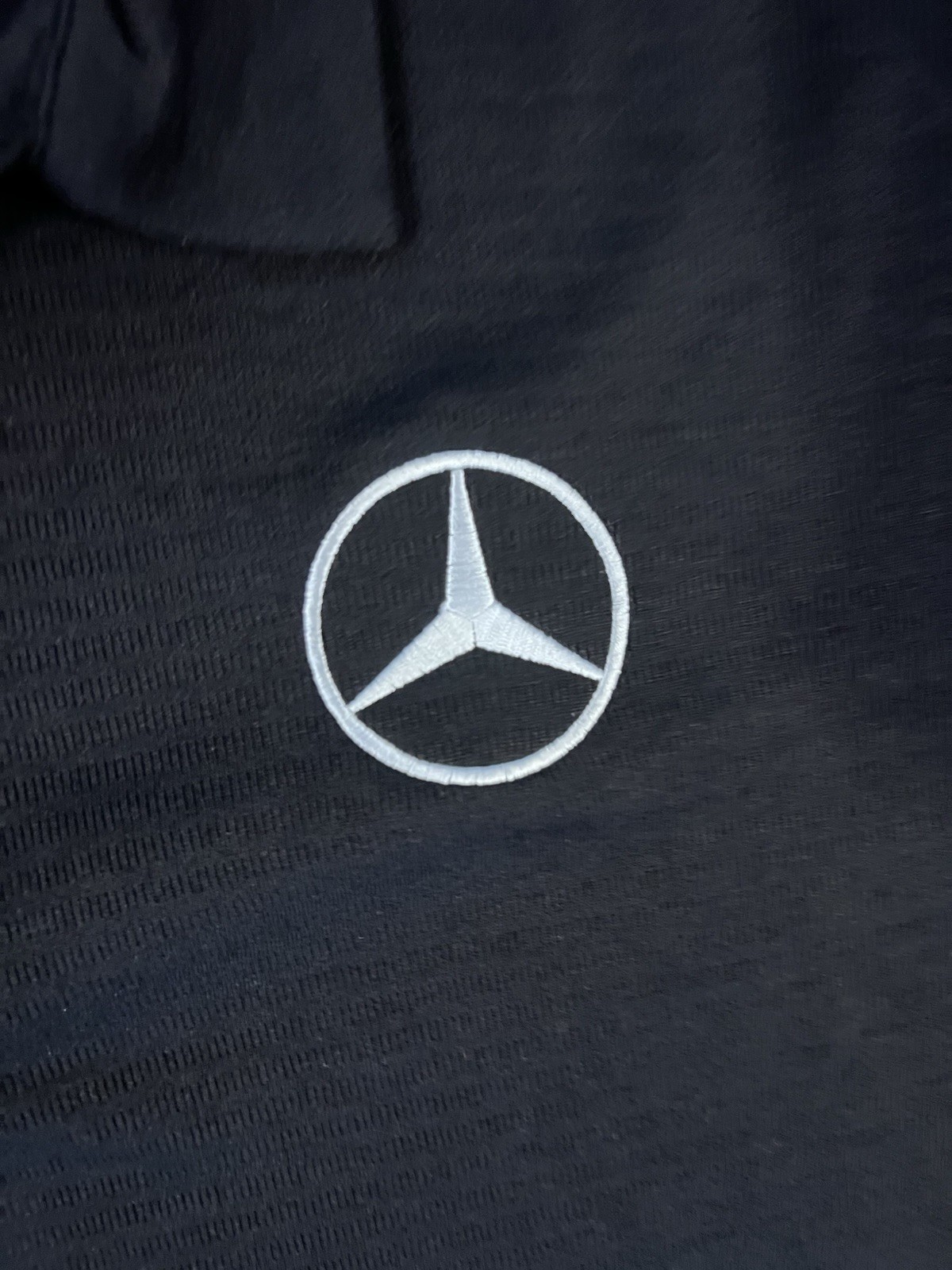MERCEDES BENZ golf polo black shirt Size Large