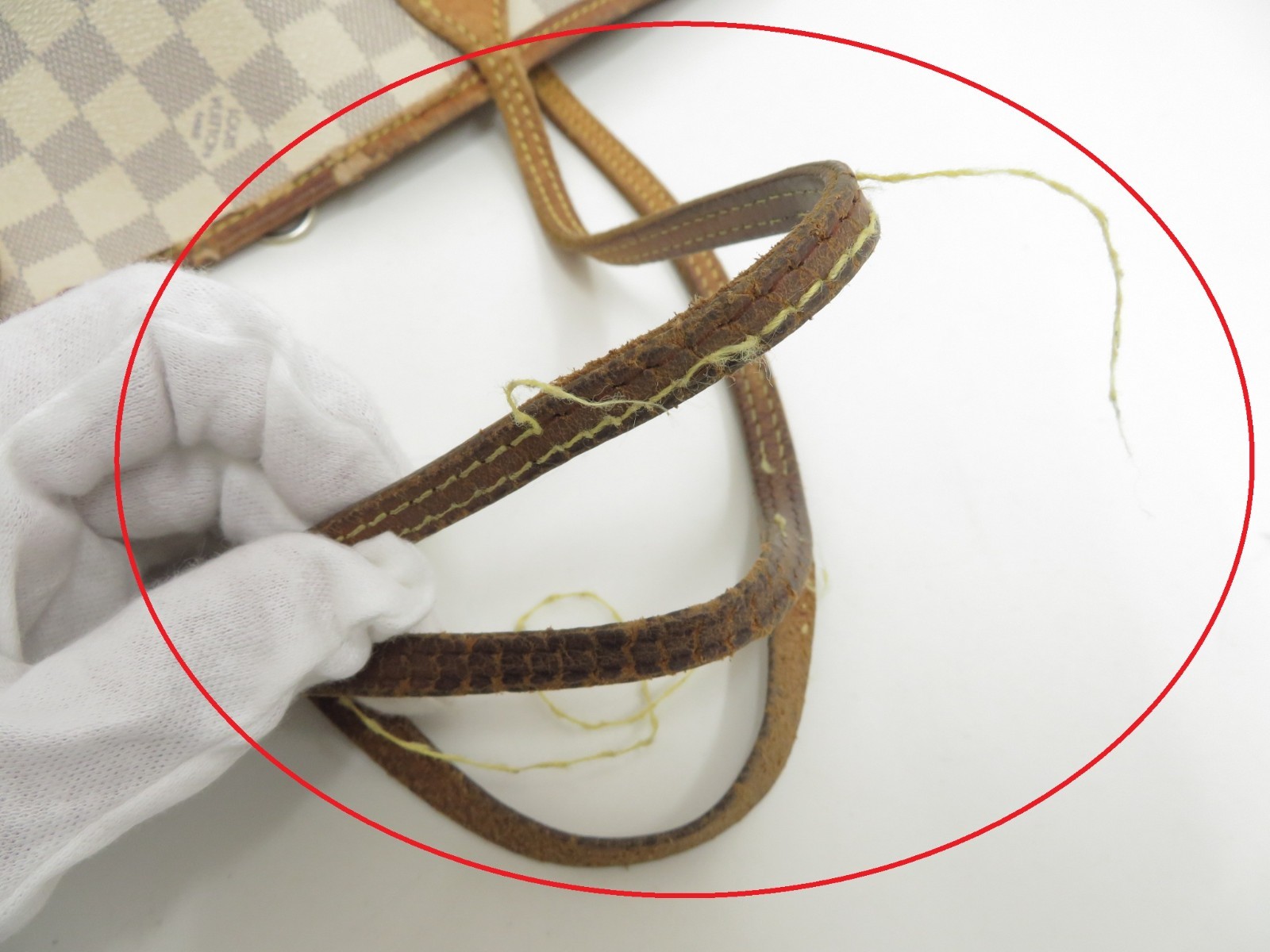 Authentic Louis Vuitton Damier Azur Neverfull PM Tote Bag Handbag F#48189
