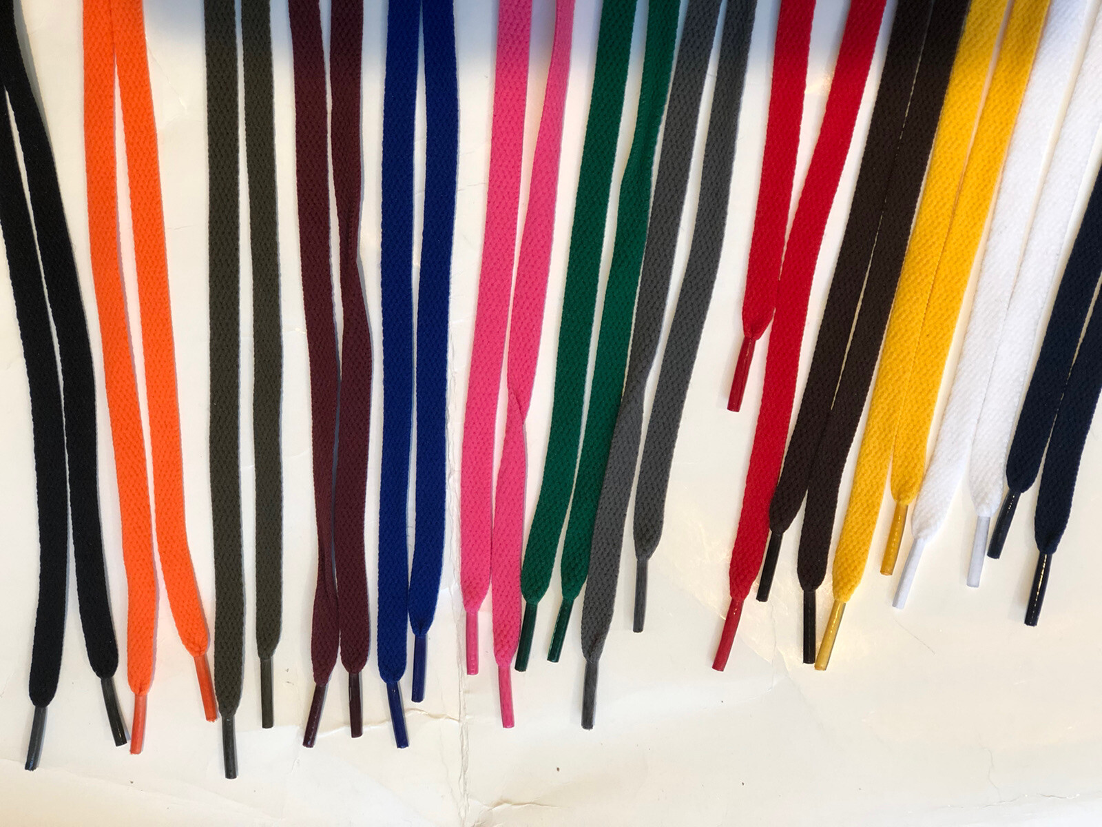 Flat Shoelace 27′ 36′ 45′ 54′ 63′ diffrent color