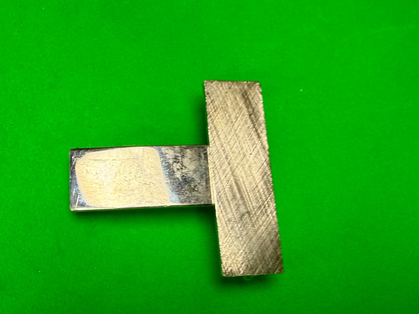 Cross Bar Metal Letter T Shaped Figural Cutout Unique Gold Color Belt Buckle