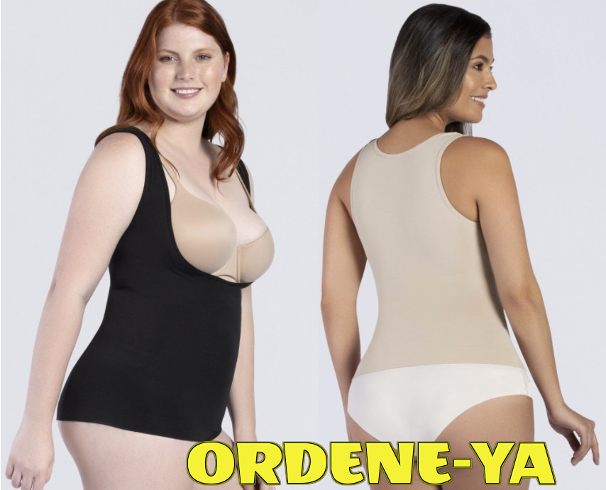 ESSENTIAL OPEN BUST CONTROL TANK Shirt Cami Control Moldeadora Redu Shaper Slim