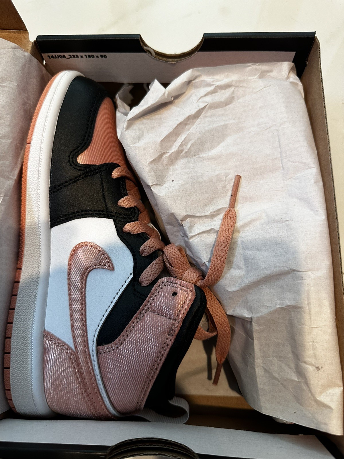 Size 1.5Y – Nike Air Jordan 1 Mid PS Light Madder Root Pink Coral DM9078-108