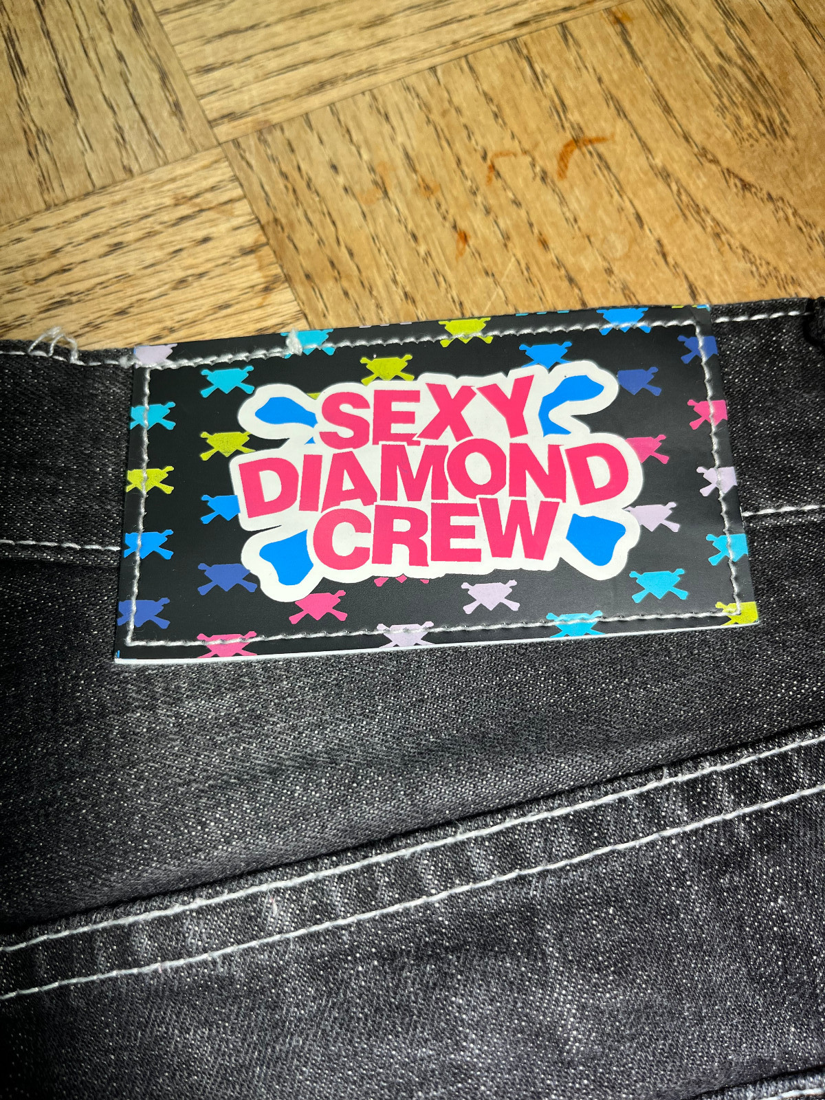 Sexy Diamond Selvedge Denim Vintage 30 x 32 Japanese Street Wear Patches