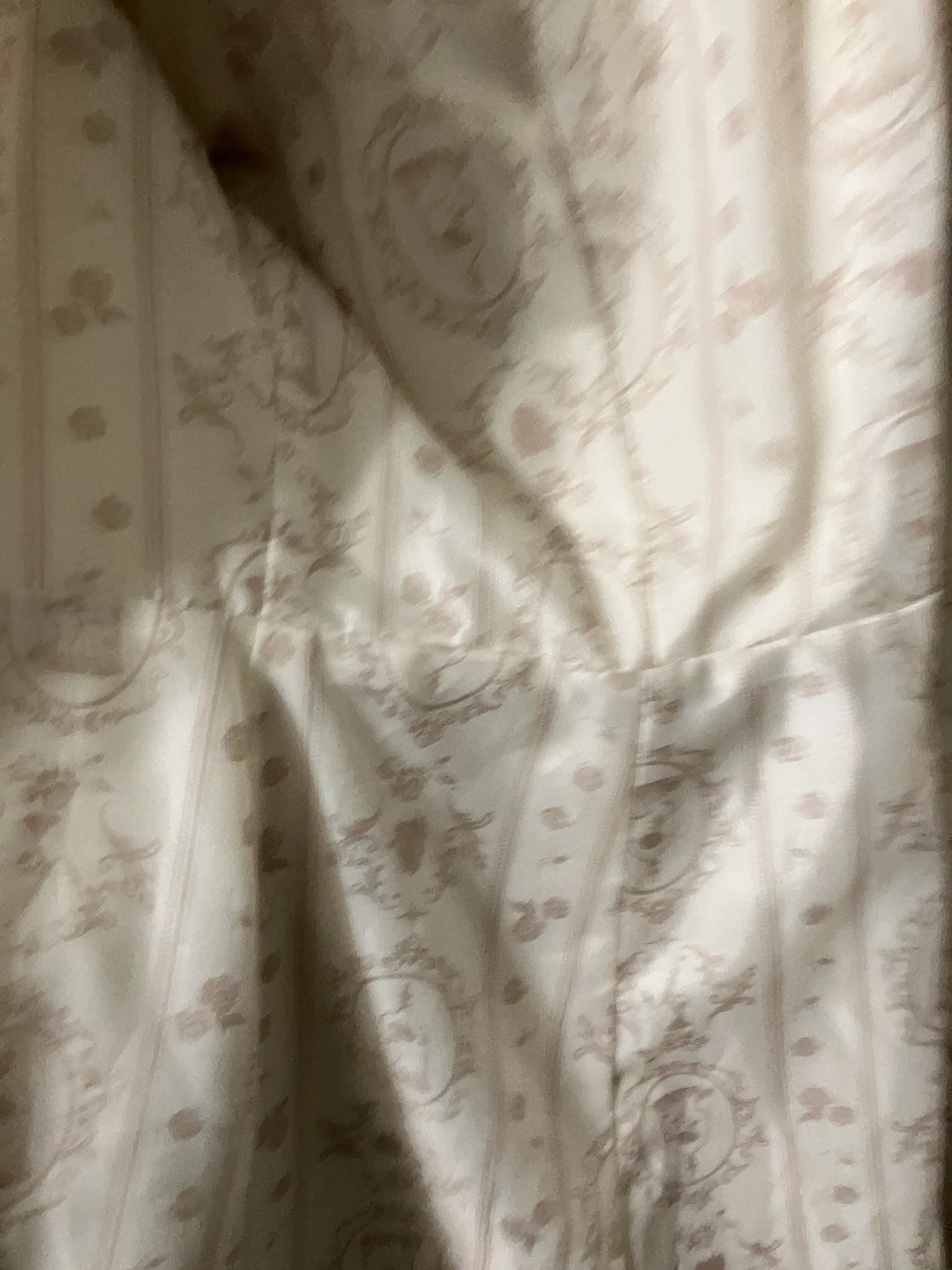 Disney Beauty and the Beast Women’s Beige Floral Lined Button Long Coat L