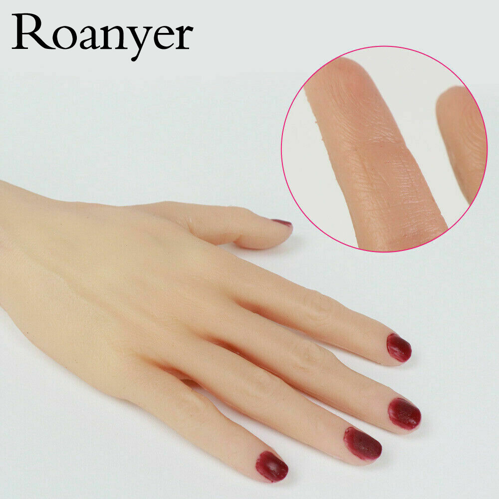 Roanyer Realistic Silicone Female Gloves Hand for Crossdresser DragQueen