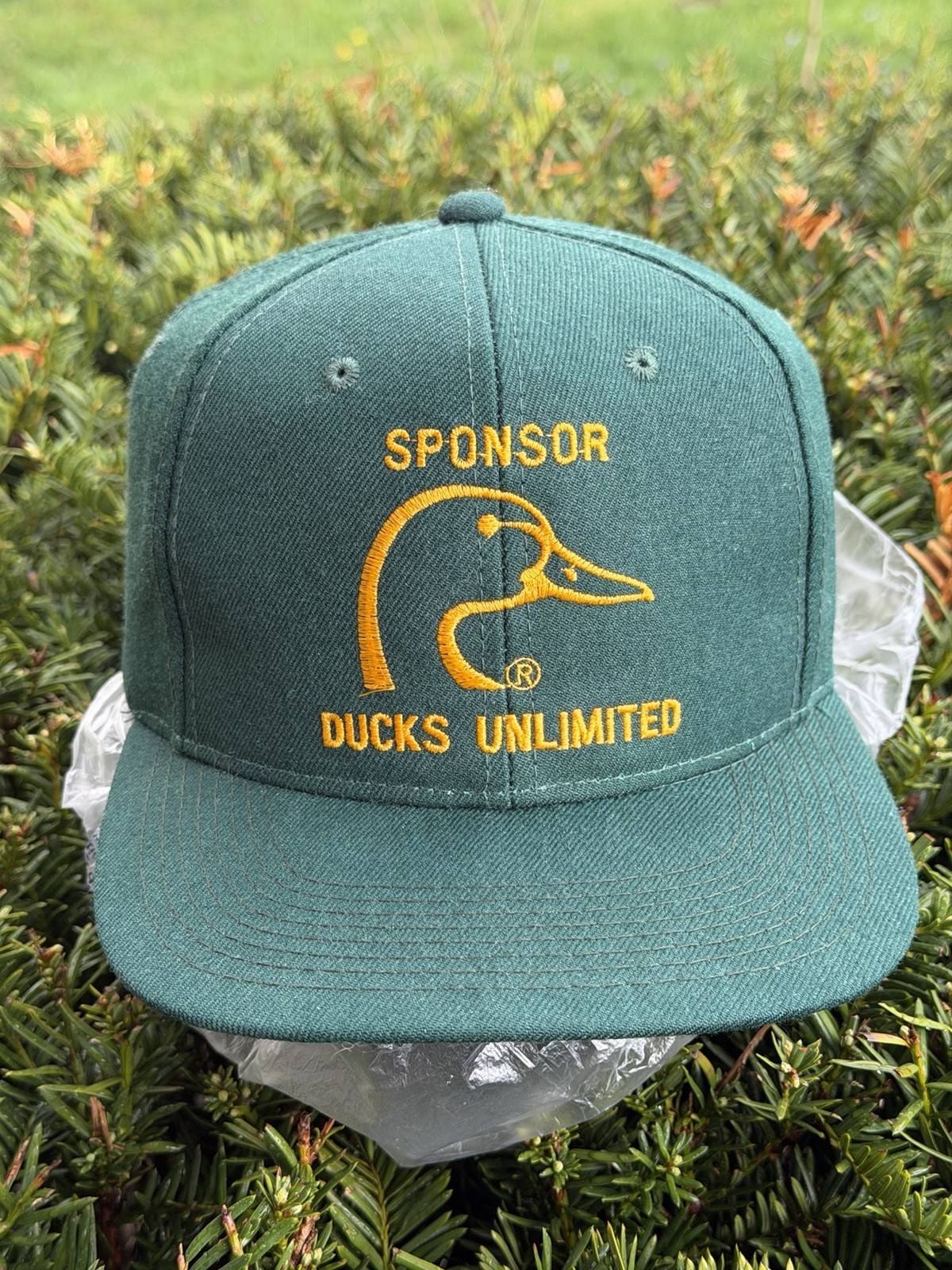 Vintage Ducks Unlimited Youngan Sri Lanka WOOL SnapBack Hat Cap Nature 90s NWOT