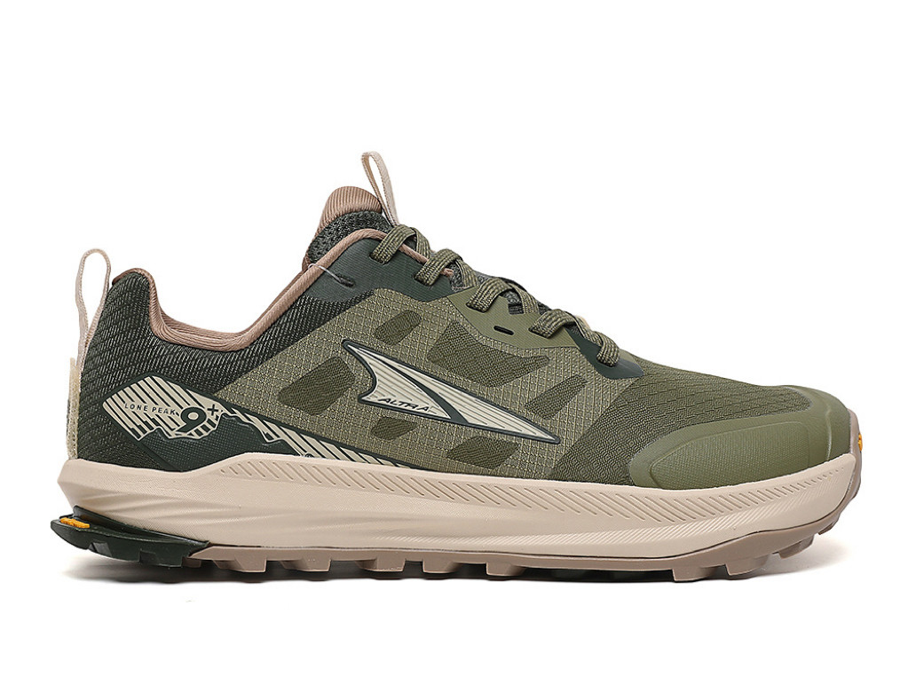 Altra Lone Peak 9+ Trail Running Shoes Green Vibram Sole Men’s WIDE Size 7-11.5