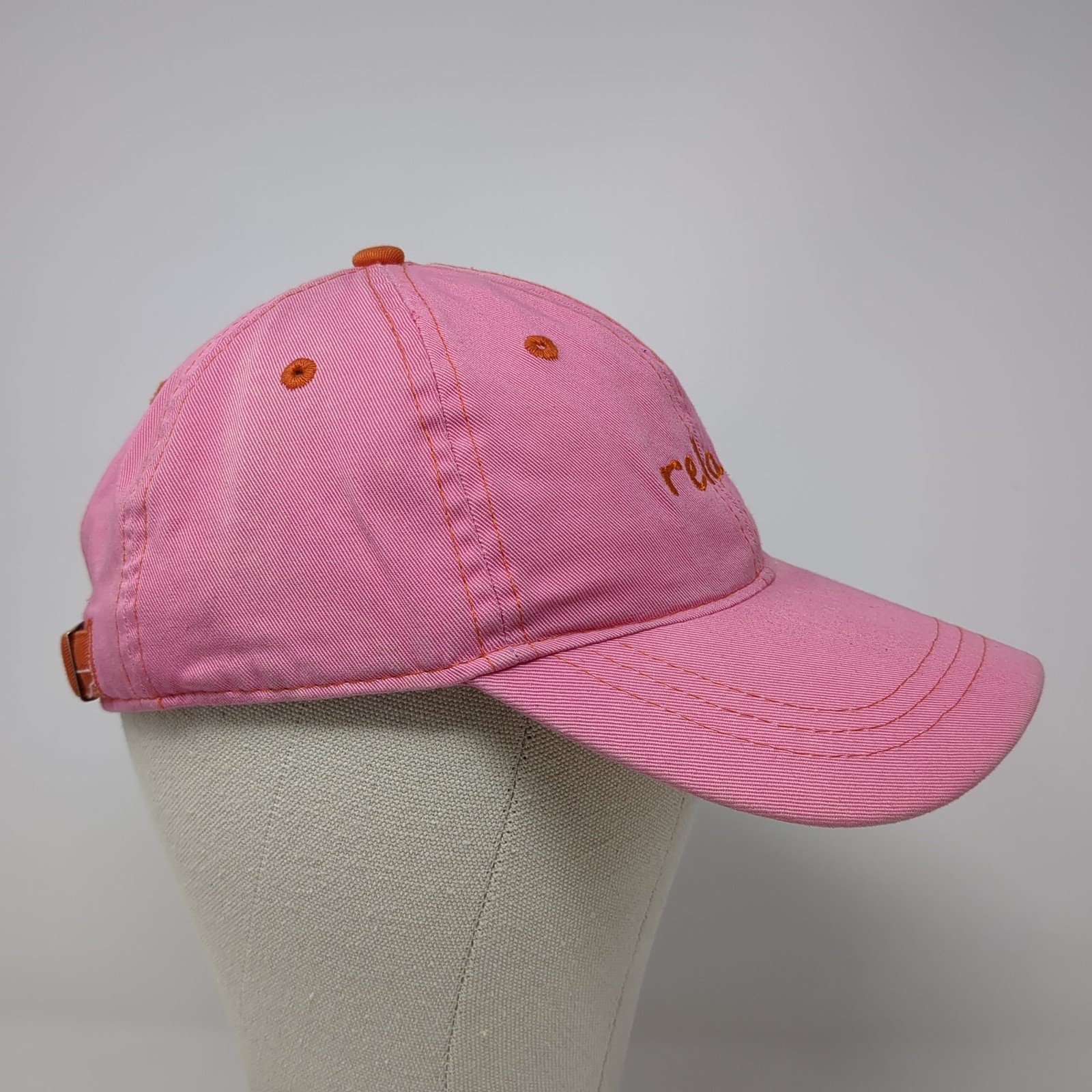 Relax Slideback Baseball Cap Pink One Size Adjustable J America Sportswear