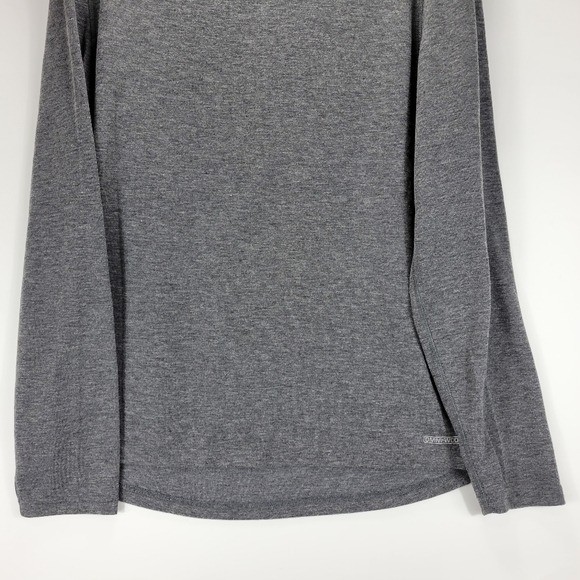 Omni Wool Long Sleeve Wool Blend Athletic Layering Shirt Mens Size XXL 2XL Gray