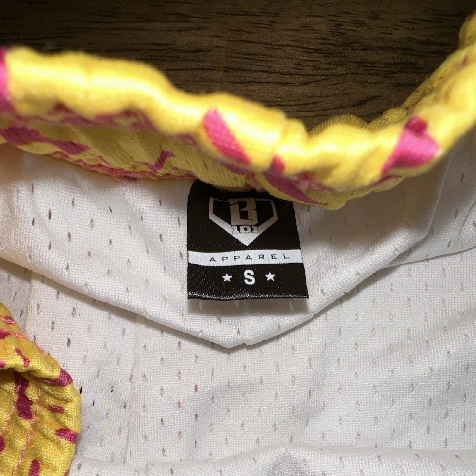 Baseball Lifestyle 101 BL101 Set Mens Size Small Baseball Graphic Logo Pink