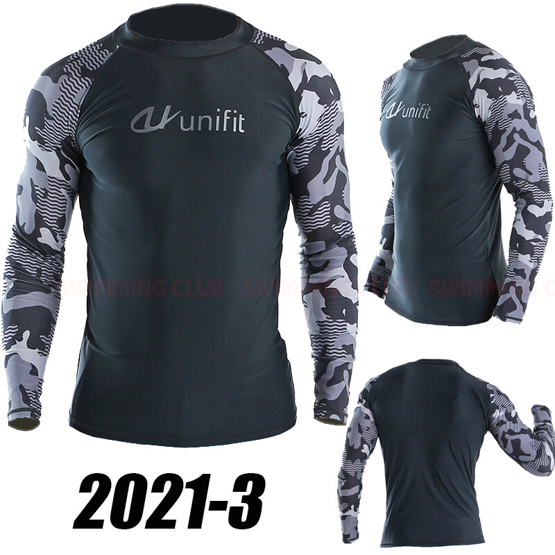 MEN’S RASH GUARDS BEACH LONG SLEEVES SURF SNORKELING SWIM TOP SHIRT WATER SPORTS