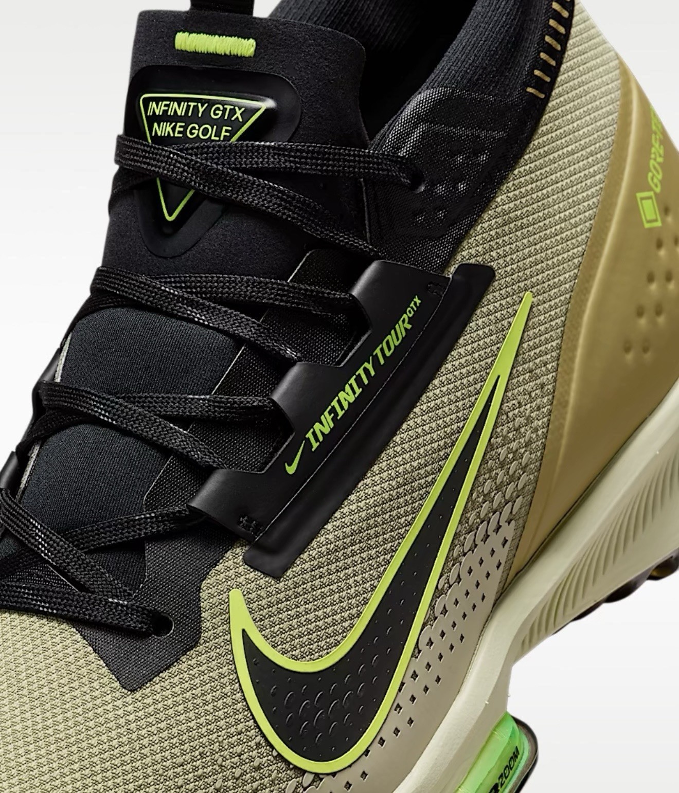 Nike Infinity Tour Next% 2 GTX Dusty Olive Black Volt FV4897 300 Men’s Size 8