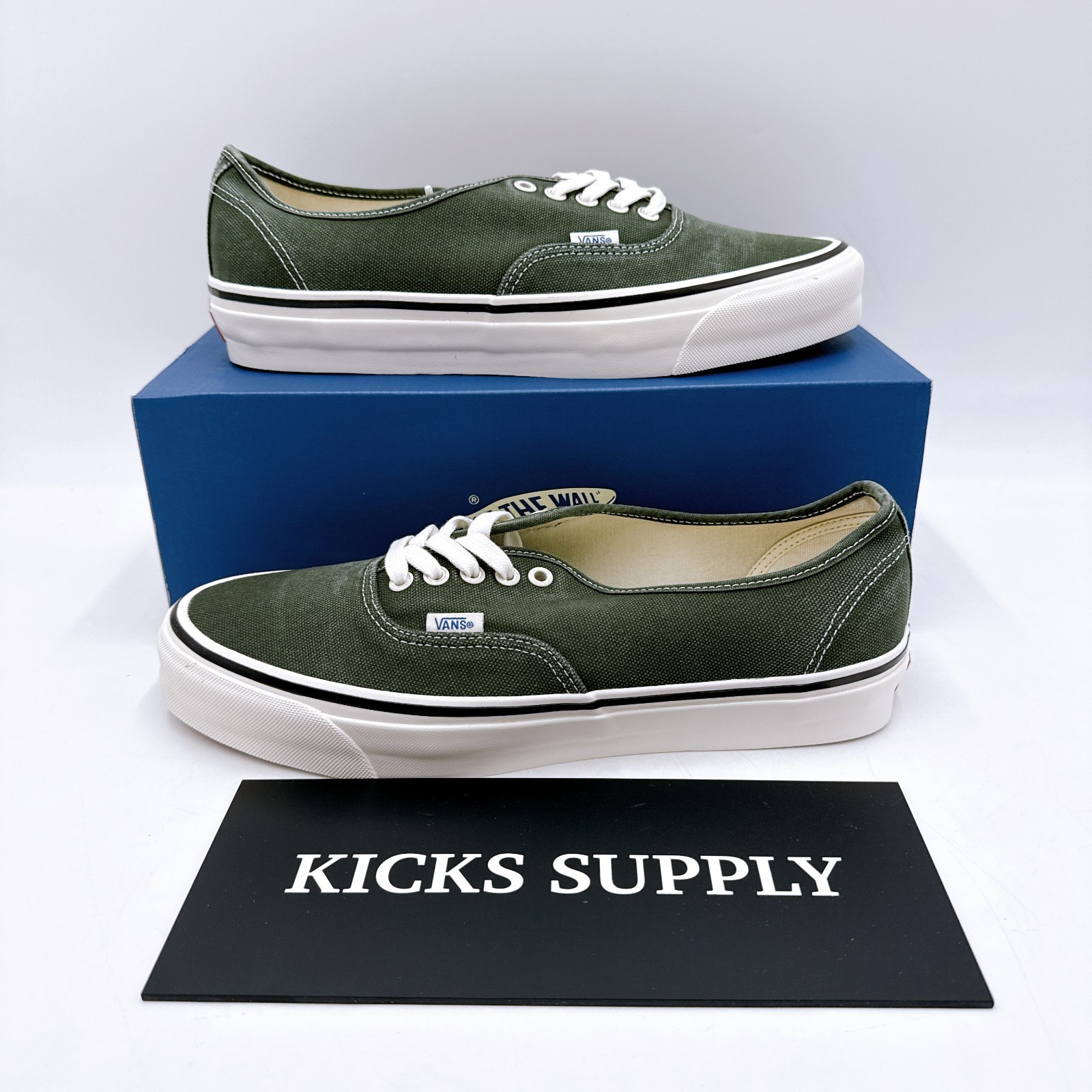 Vans LX Authentic 44 Premium Duck Canvas Kelp Green VN000EBNKEL US 5-11