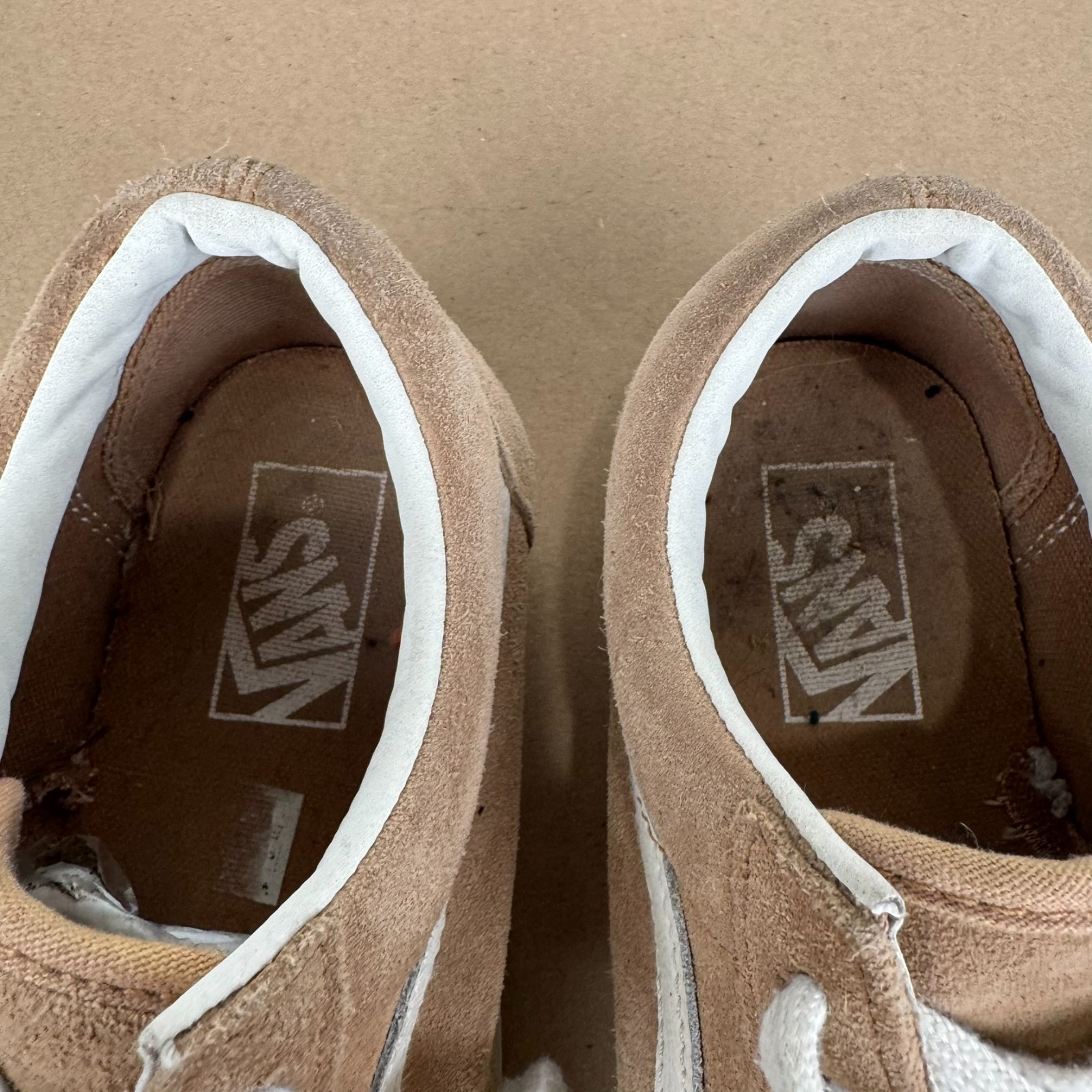 Vans Old Skool Stacked Tan Suede Platform Sneakers Men 8 Women 9.5