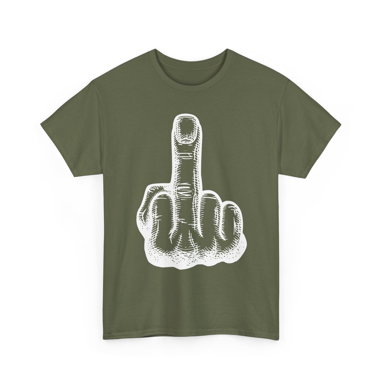 Middle Finger T-Shirt FUCK-OFF Funny Offensive Inappropriate Novelty Graphic Top