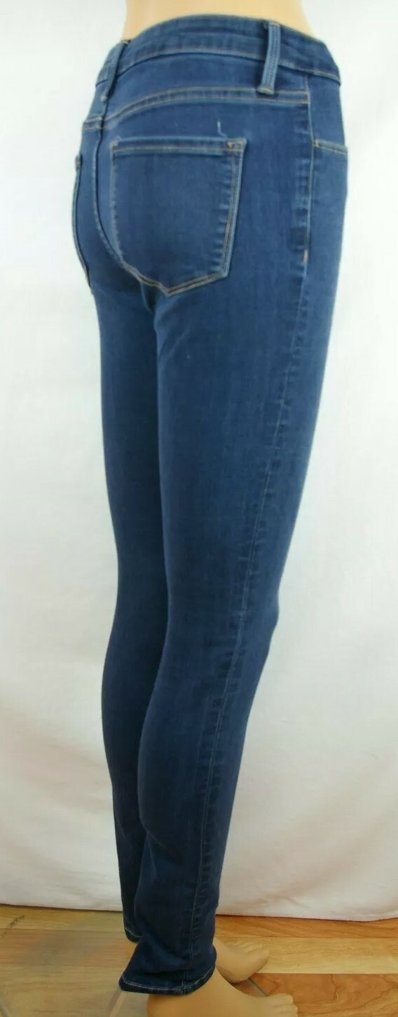 Bridge by Sly High Rise Skinny Dark Wash Denim Jeans Women’s Sz 27 Cotton Blend