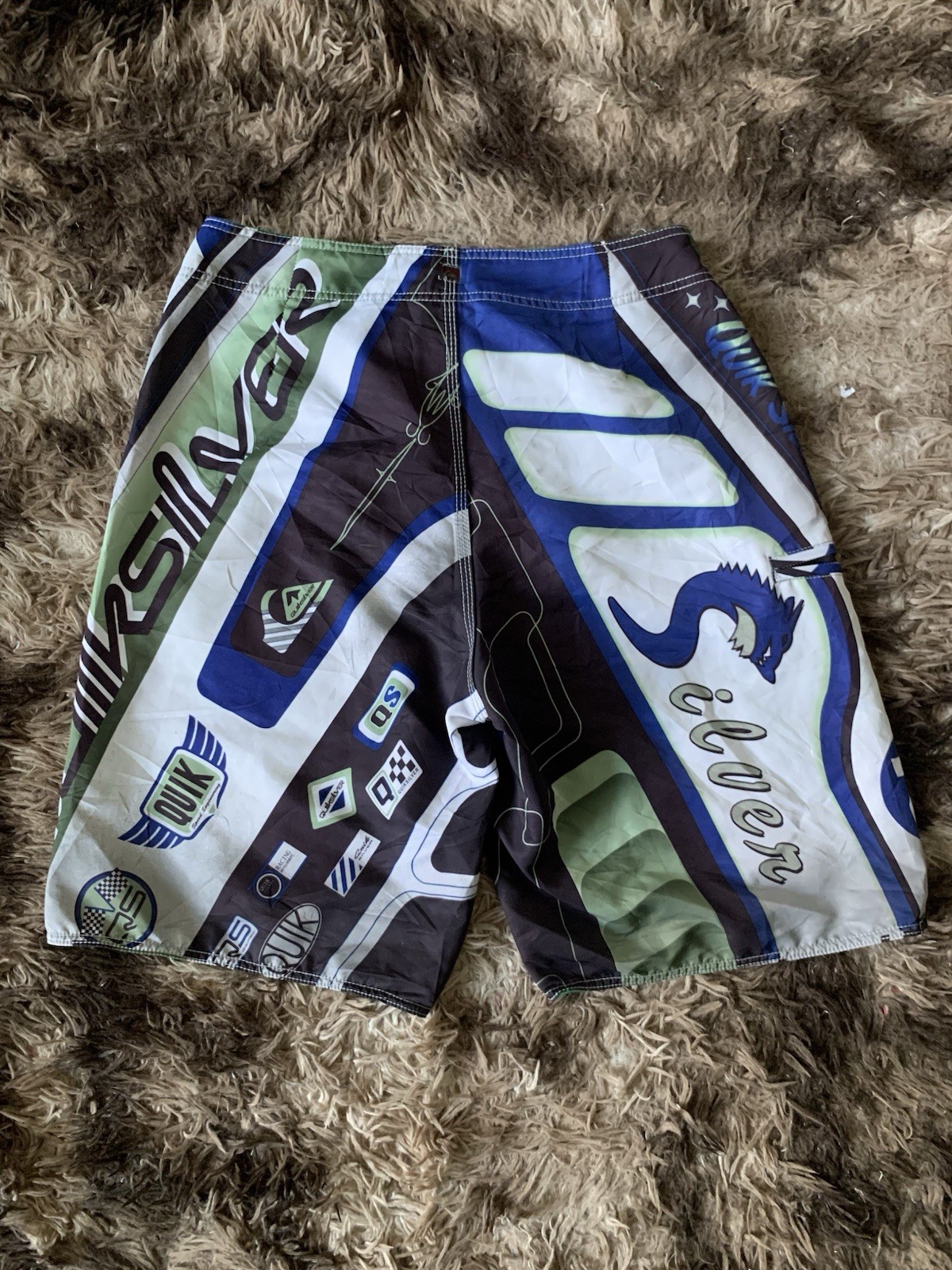 quicksilver boardshorts mens AOP size 33 rare