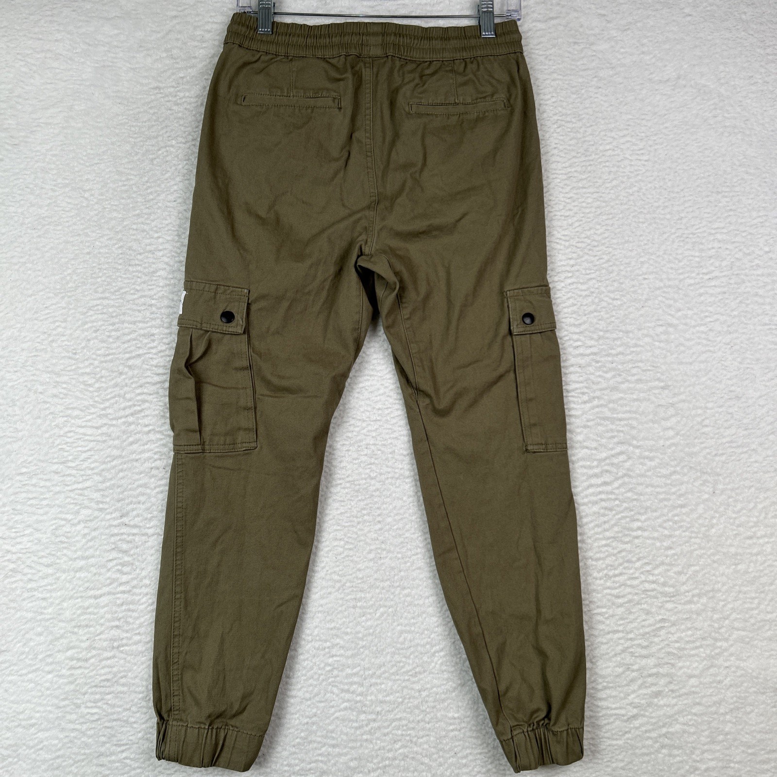 WESC Slim Utility Jogger Pants Cargo Olive Green Unisex Men’s S / Women’s M