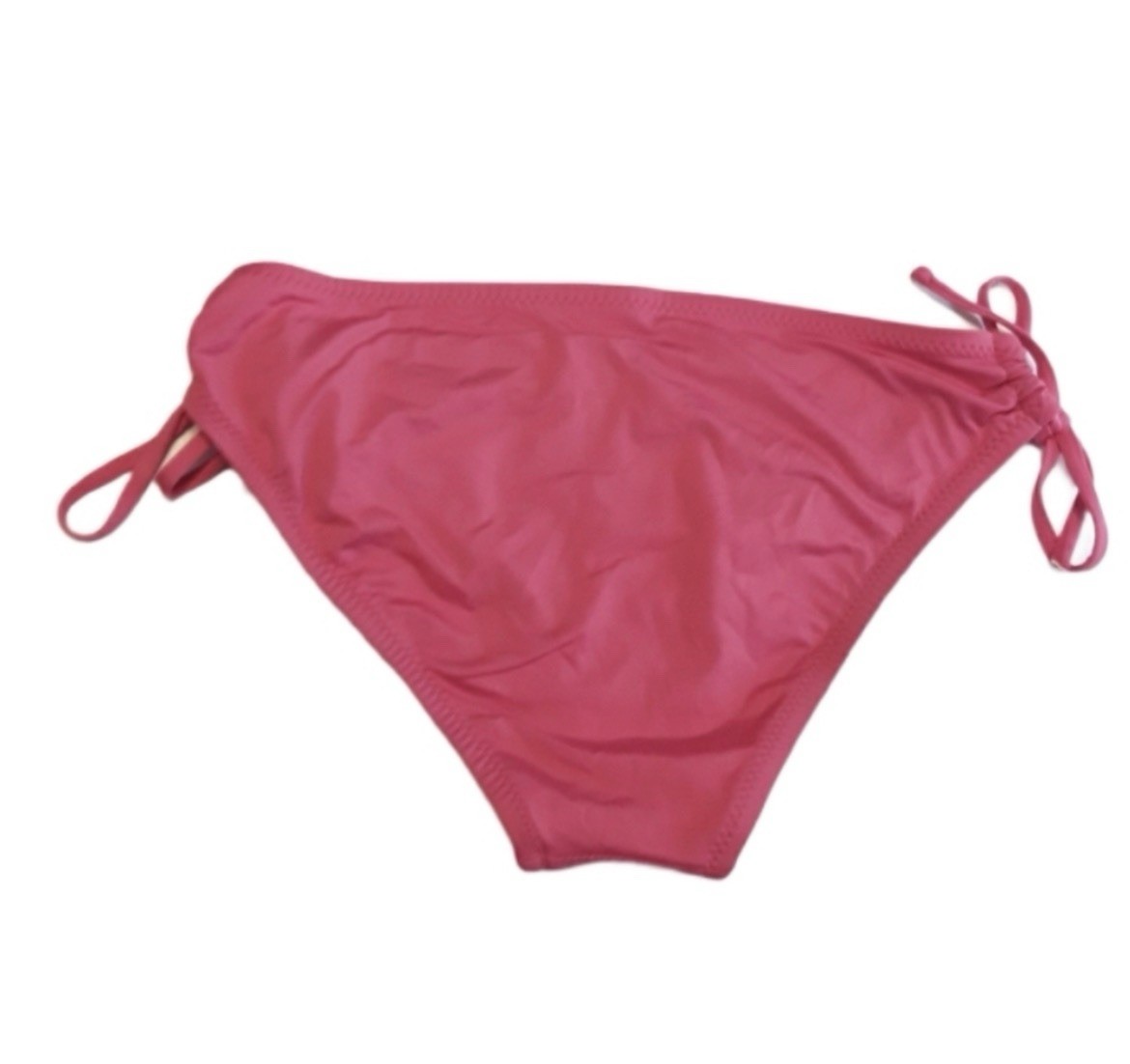Mossimo Supply Co. Salmon Pink Solid Side Tie Lined Bikini Bottom Regular sz S