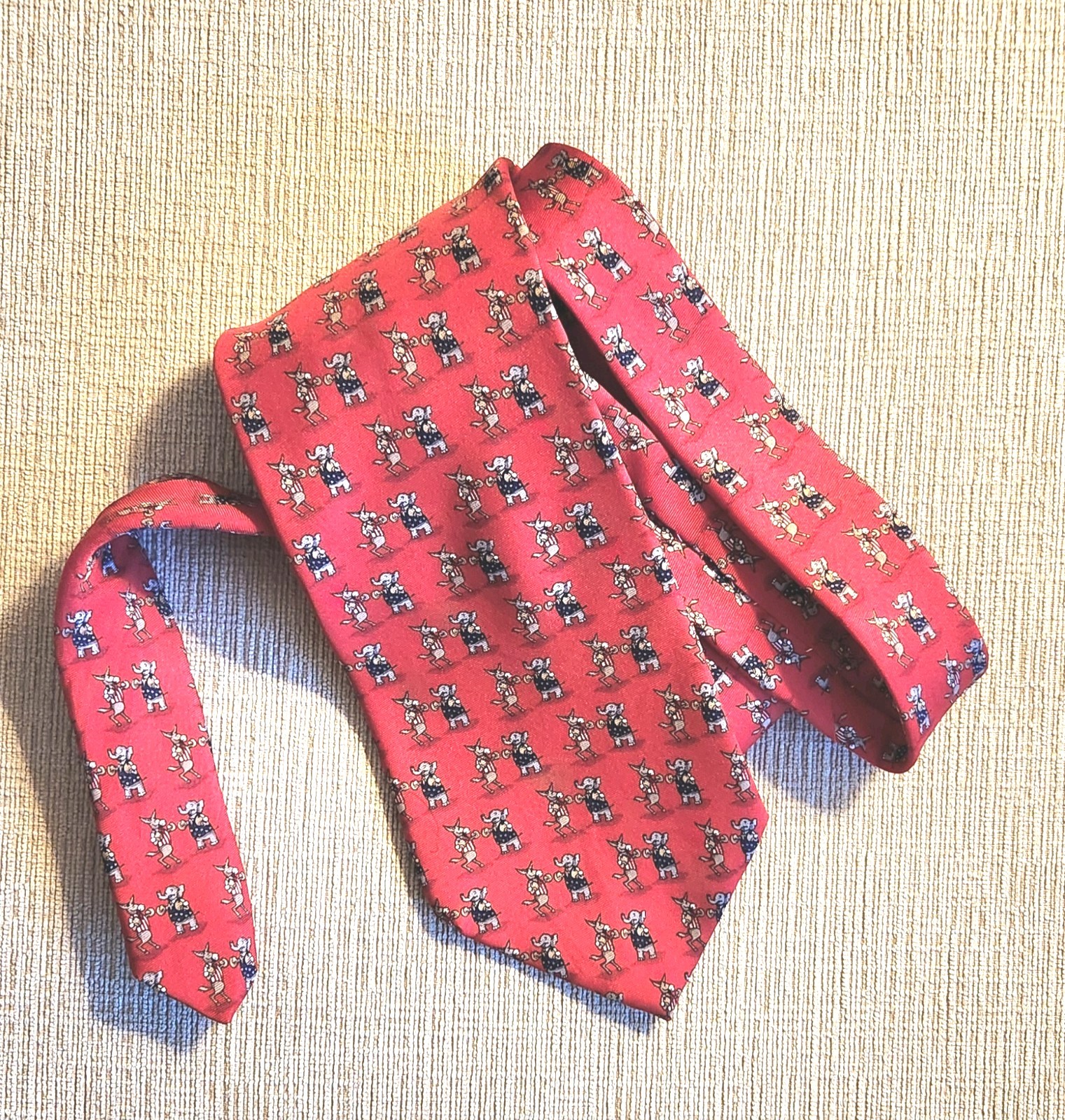 Corporate Image Political Party Democrat Republican Donkey Elephant Silk Necktie