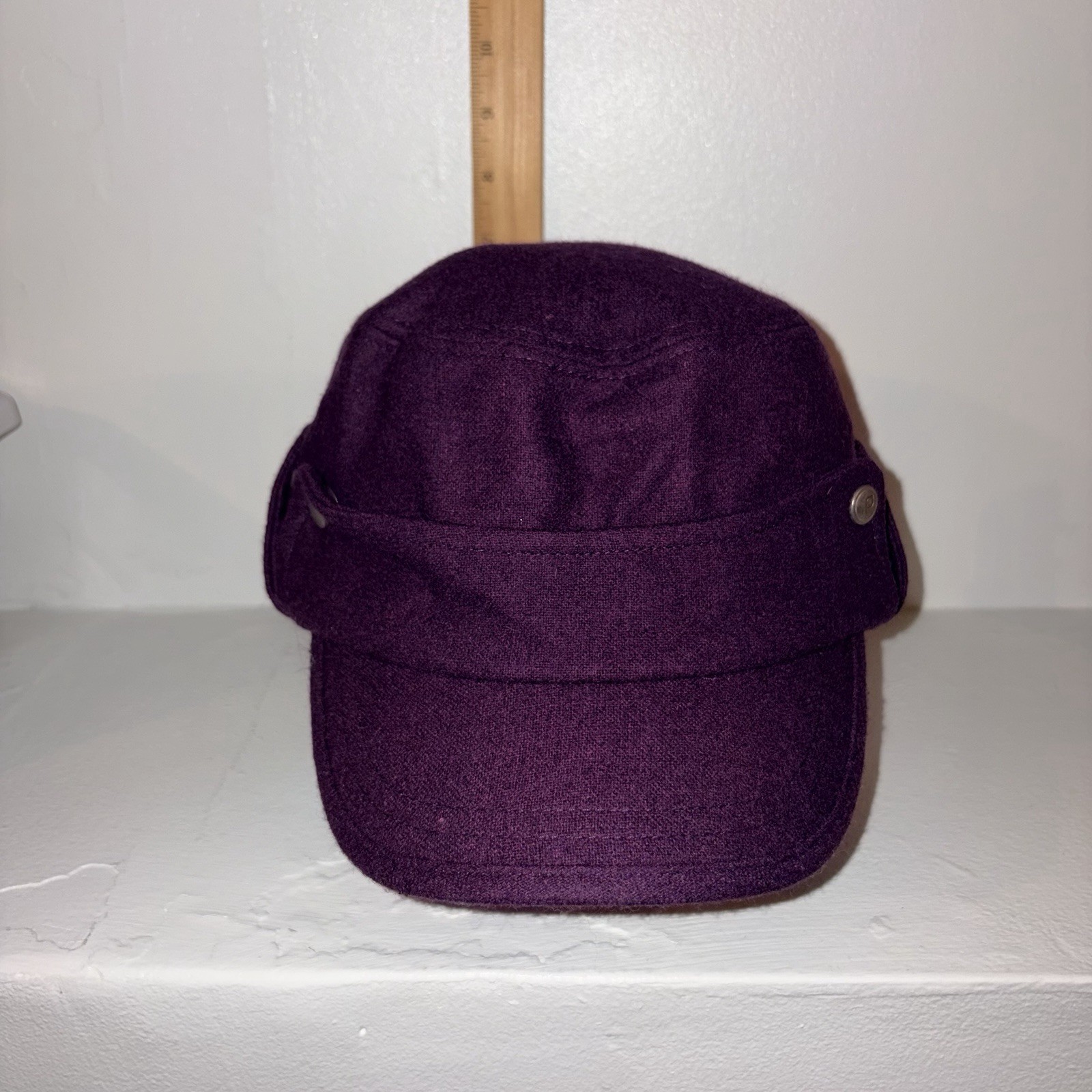 Pistil Purple Rally Cap Hat Wool Blend Cadet Cap One Size