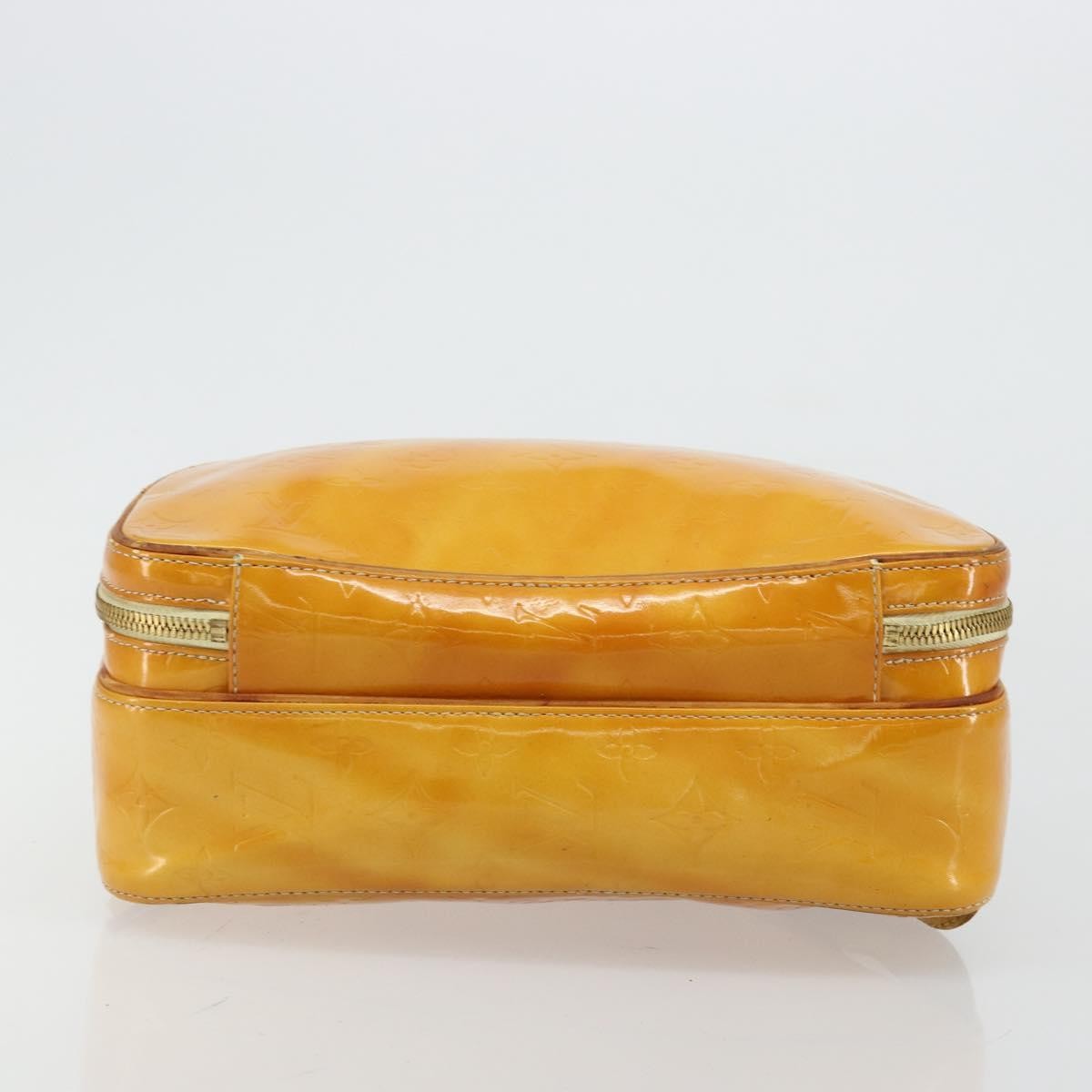 LOUIS VUITTON Monogram Vernis Marley Backpack Yellow M91040 LV Auth bs34725