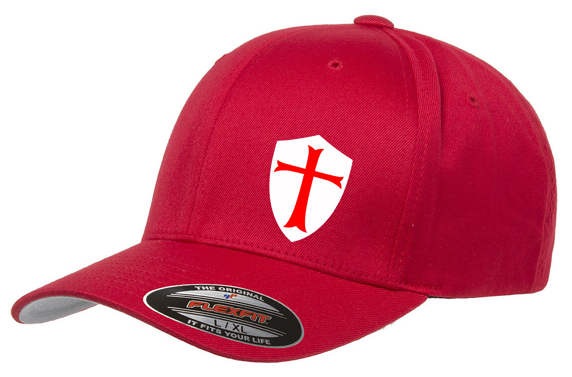 KNIGHTS TEMPLAR SHIELD FLEXFIT 6277 HAT *FREE SHIPPING in BOX*