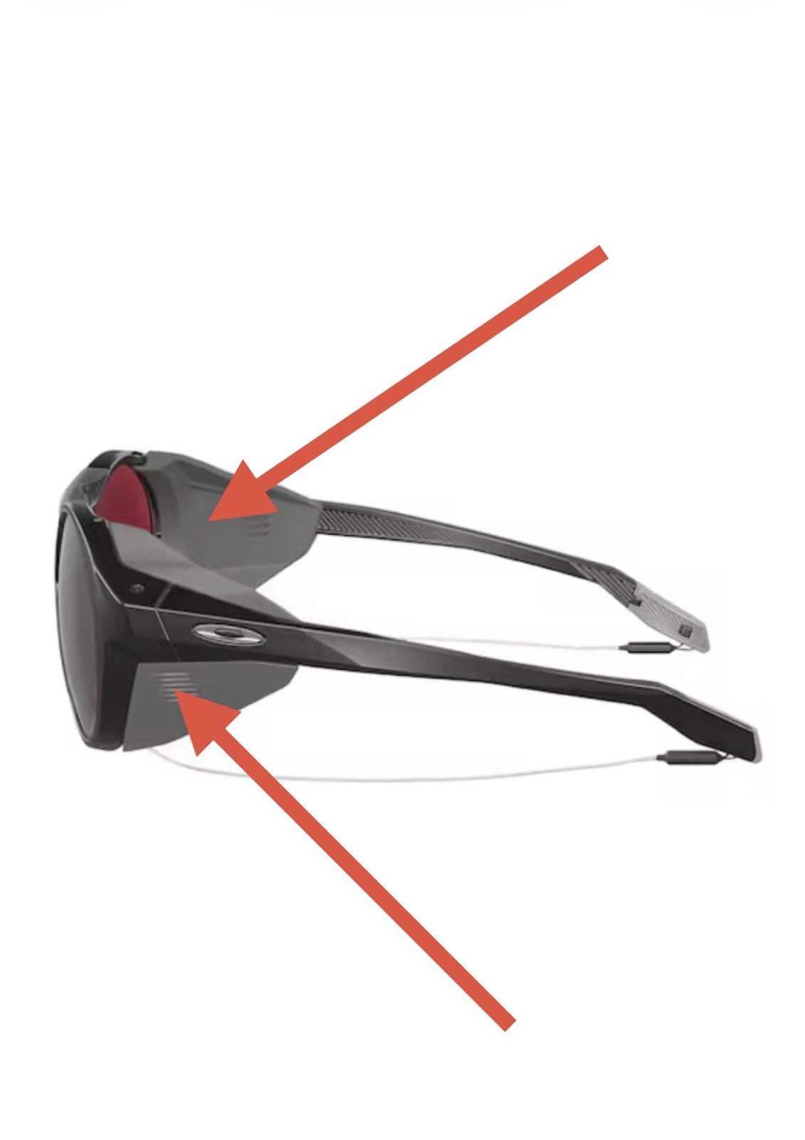 Oakley Clifden OO9440 BLACK GRAY Replacement Protective Side Shields USA 1-Pair