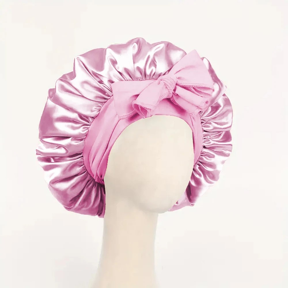 Satin Bonnet Silk Bonnet with Tie Band Adjustable Hair Bonnet for Sleeping*