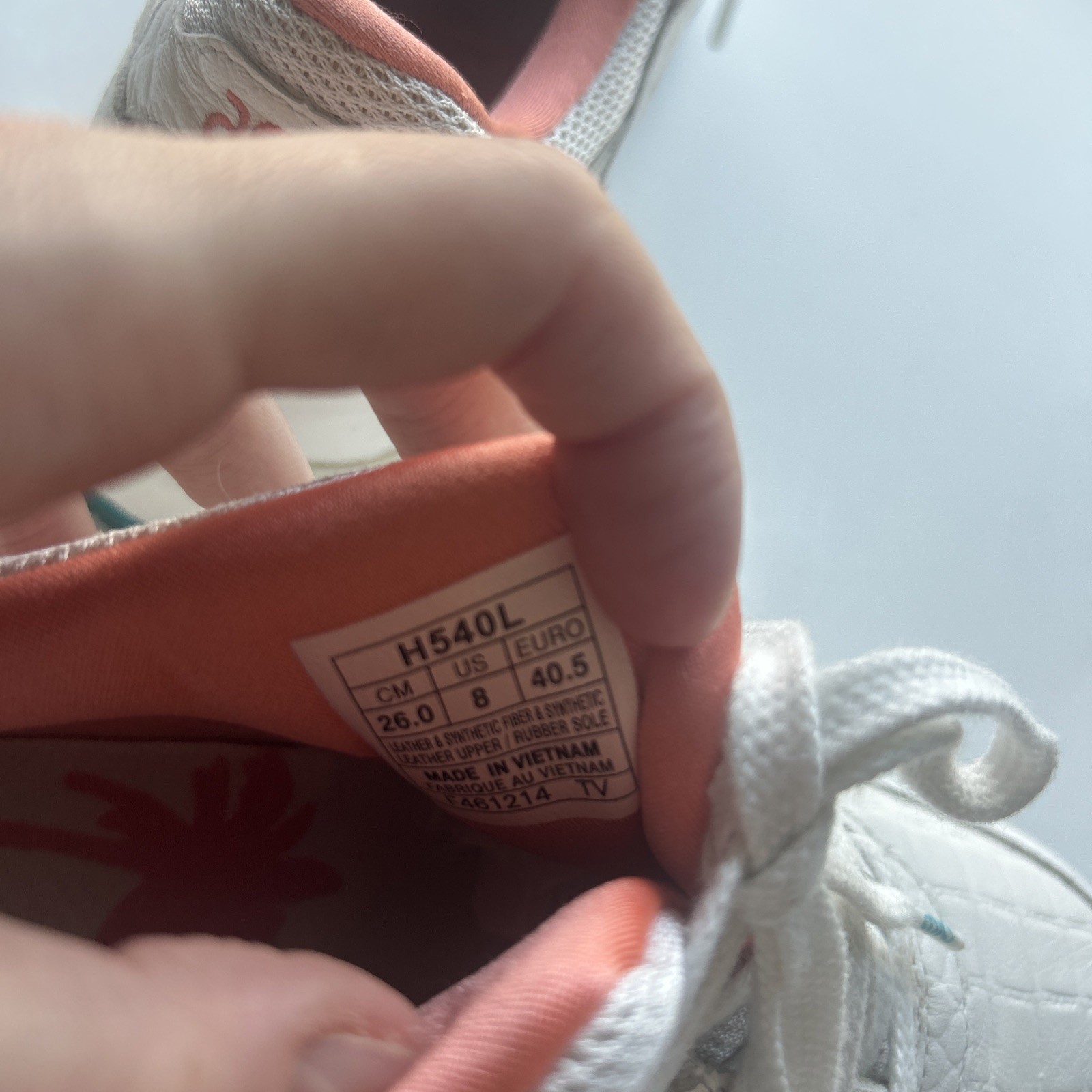 ASICS GEL-LYTE III ” MIAMI VICE” MEN SIZE 8 White Orange Blue