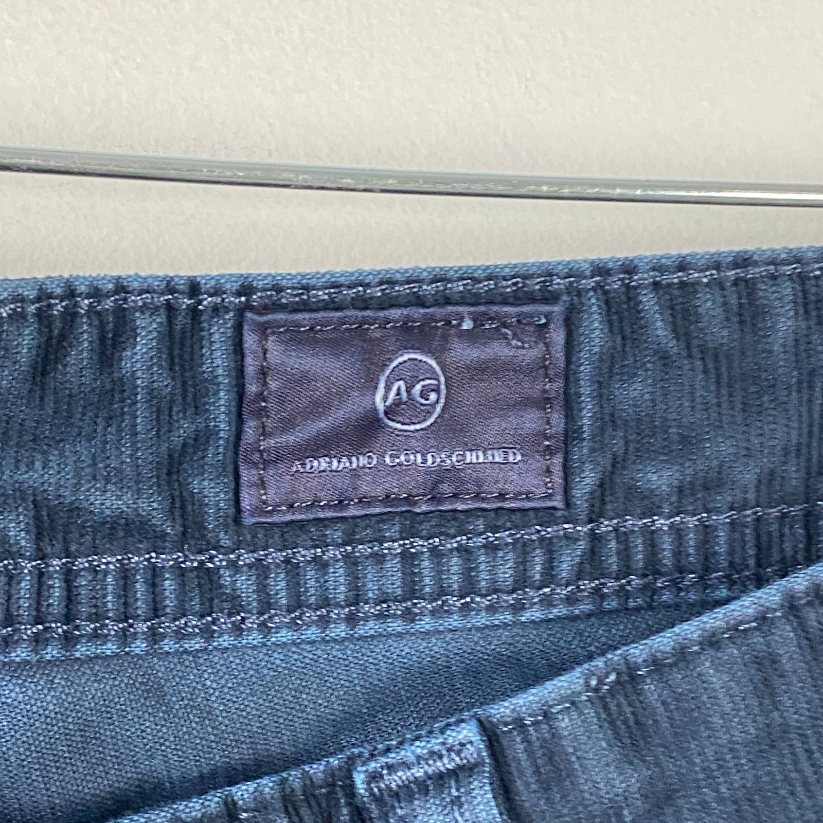 AG Adriano Goldschmied Everett Corduroy Pants Blue Slim Straight 34×34