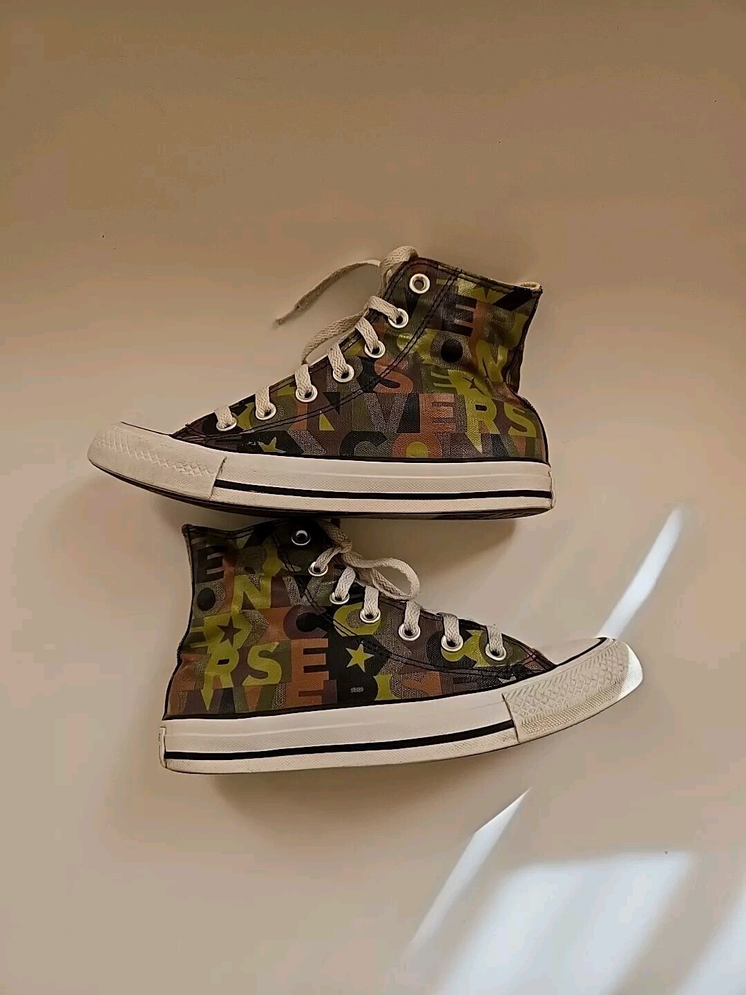 CONVERSE UNISEX CTAS HIGH TOP CAMO SNEAKERS 168713F 5 MEN * 7 WOMEN * EU 37.5