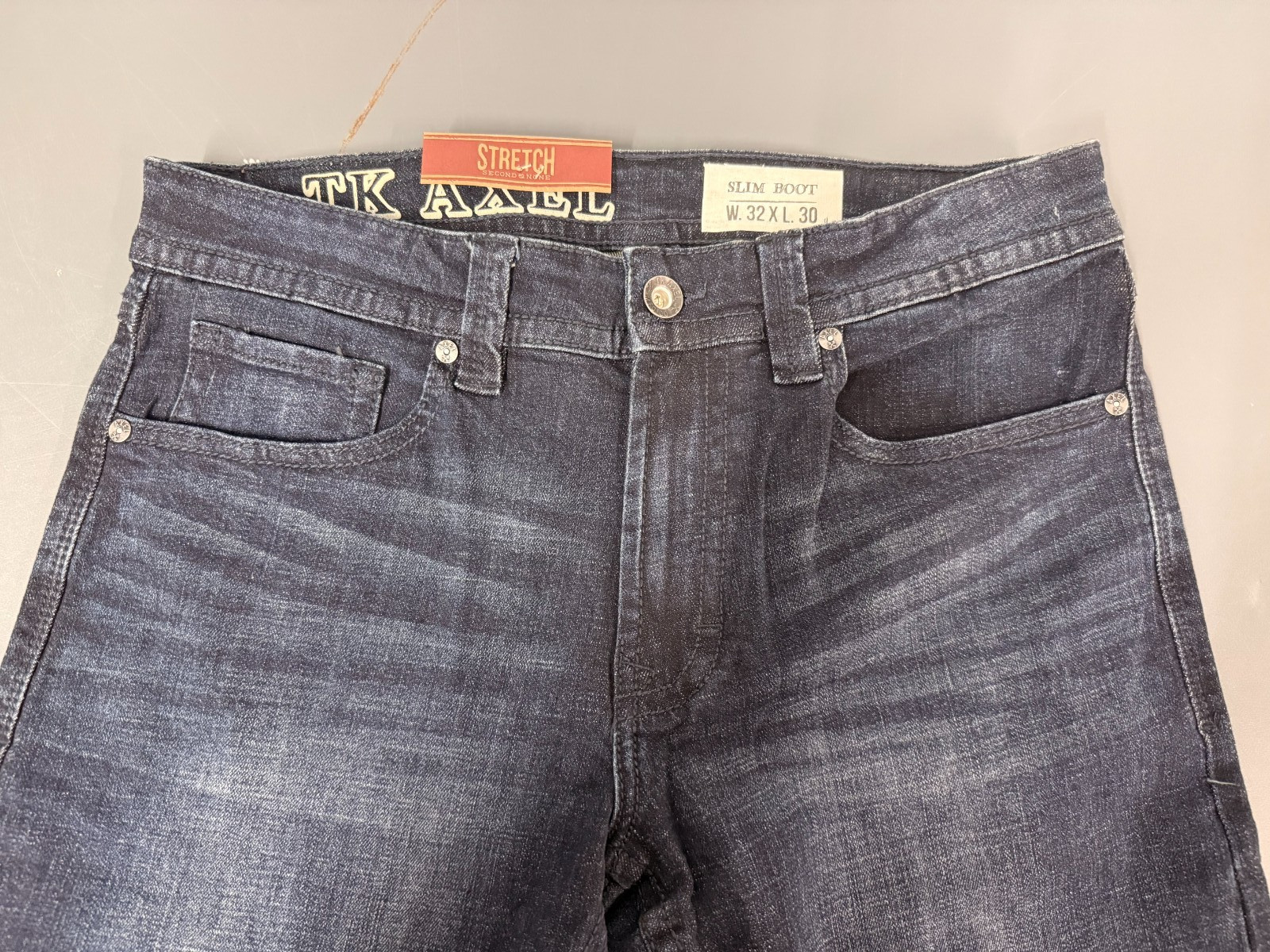 T.K. Axel Slim Boot Cut Stretch Denim Jeans, Dark Wash (BONDI) *CHOOSE SIZE*