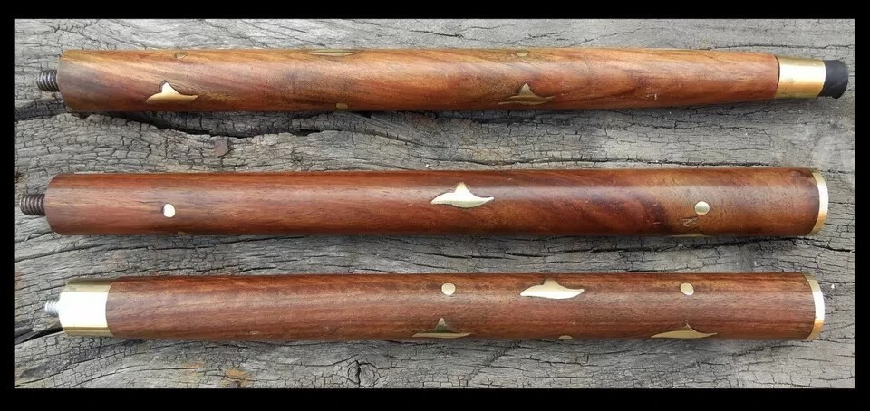 Nautical Antique Solid Brass Cat Head Handle Vintage Wooden Walking Stick Cane