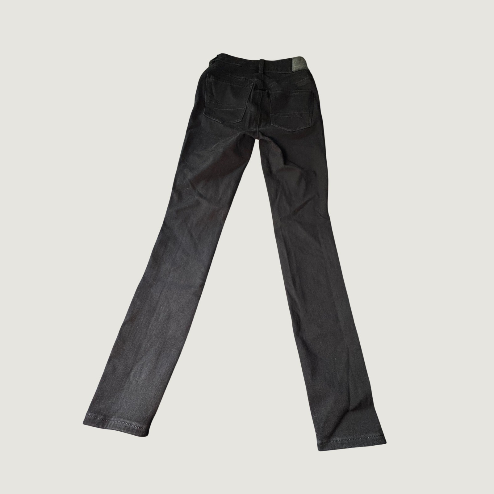 American Eagle Dream Stretch High Waisted Skinny Jeans Black Women Size 00 Reg