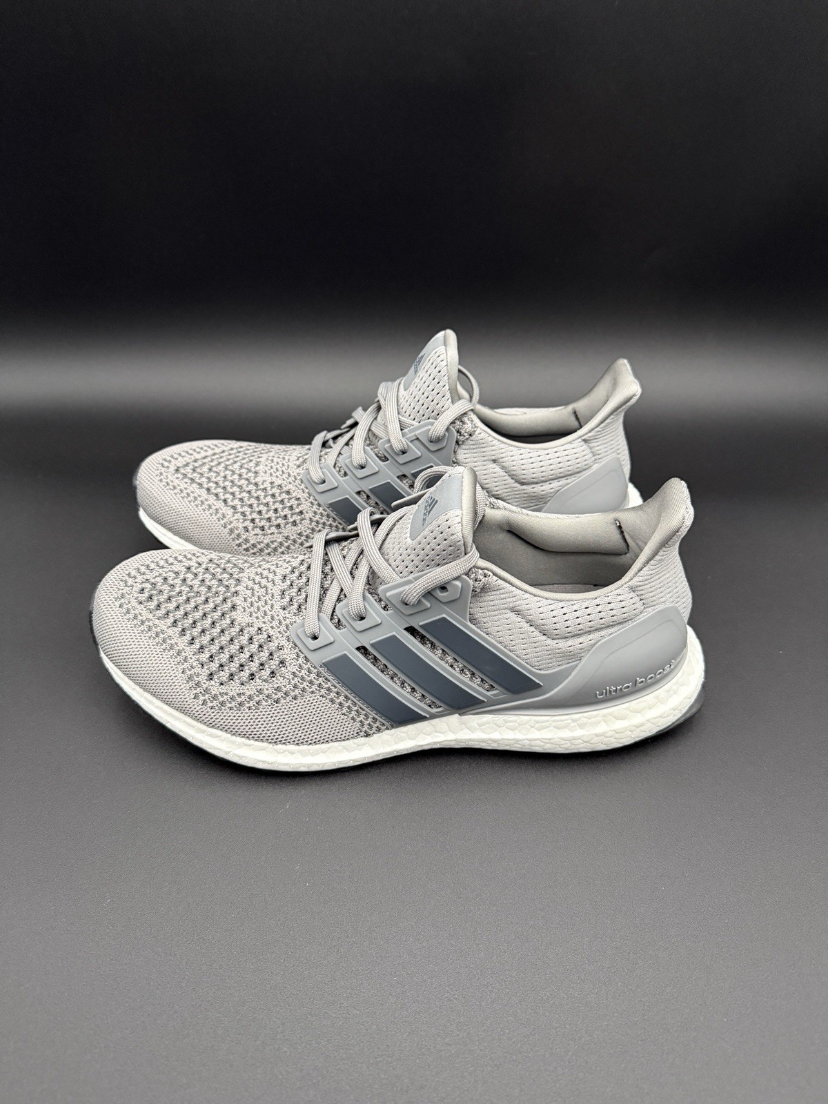 Adidas Ultraboost 1.0 Wolf Grey/White Running Shoes Mens Size HQ4200 G