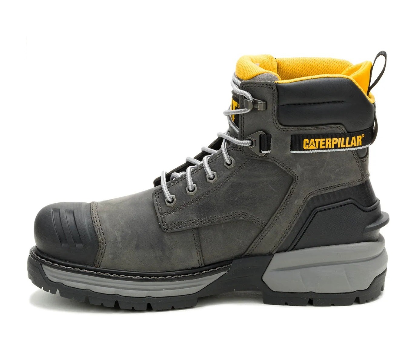 CAT Excavator Power Spring Soft Toe Slip Resistant Boots P51102 Grey