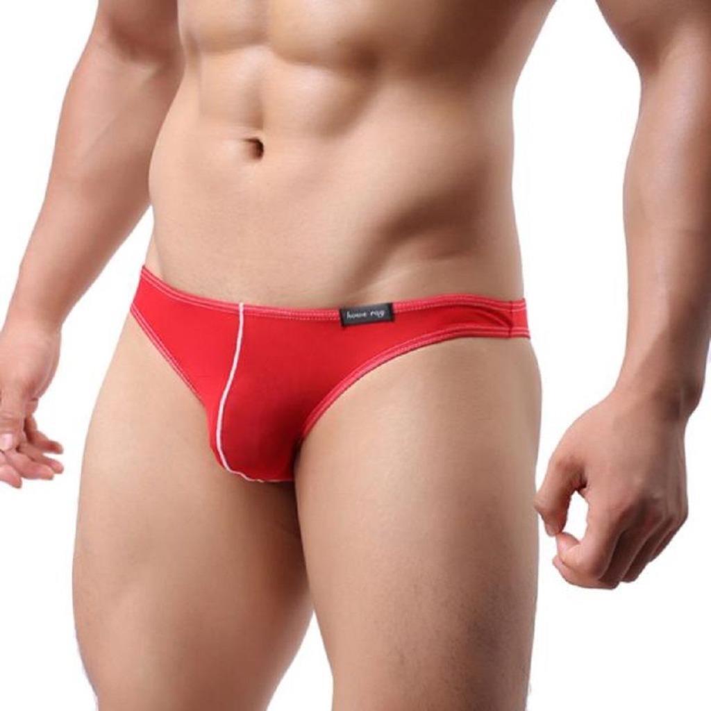 Men’s Slinky Smooth Stretch Transparent Nylon Mesh Triangle Back Brief Underwear