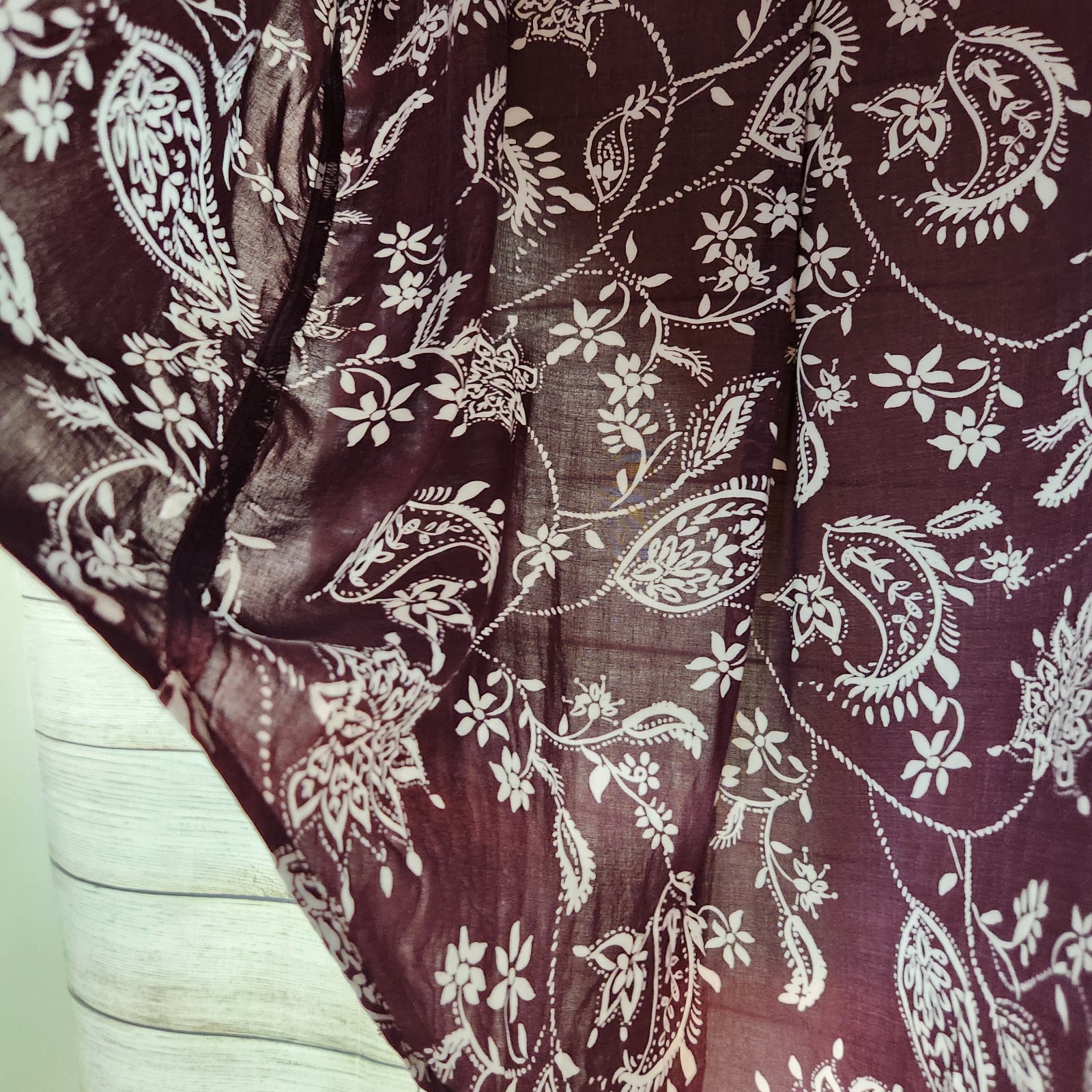 Brina & Em Stitch Fix Lemmy V-Neck Brown Floral Print Cottagecore Top NWT XXL