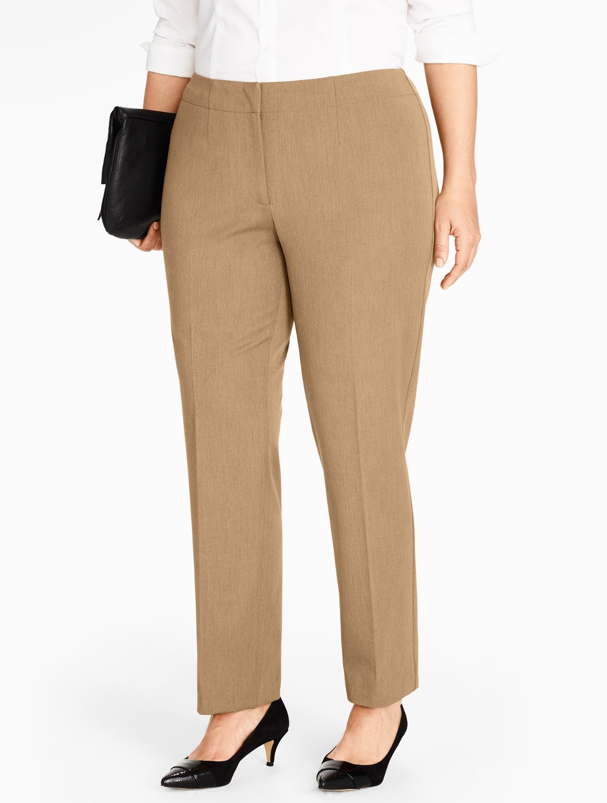 Refined Bi Stretch Tailored Slim-Leg Pant Heritage Size 16 Brown