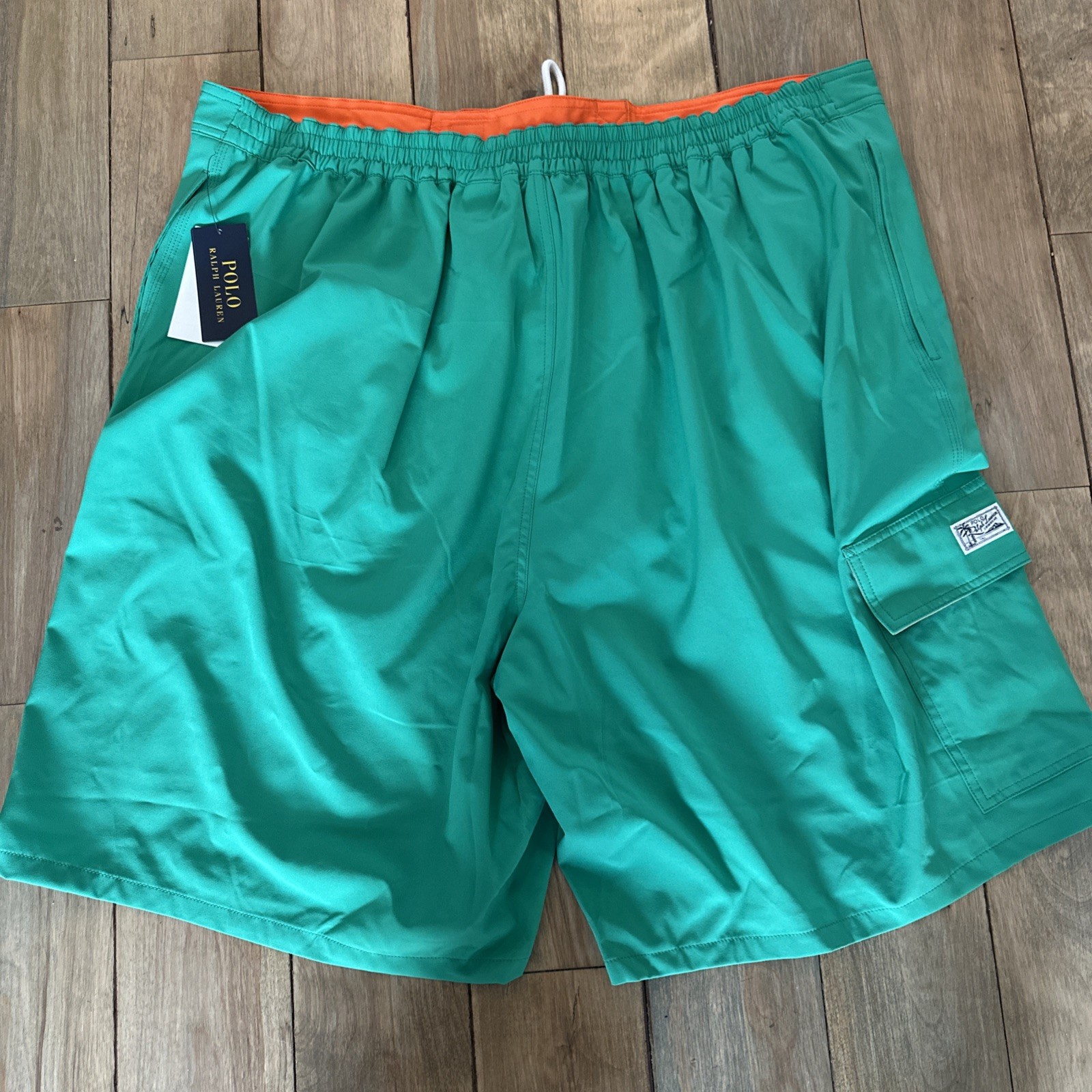 Polo RALPH LAUREN Big & Tall Green Board Shorts Size 2XLT NWT MSRP $79