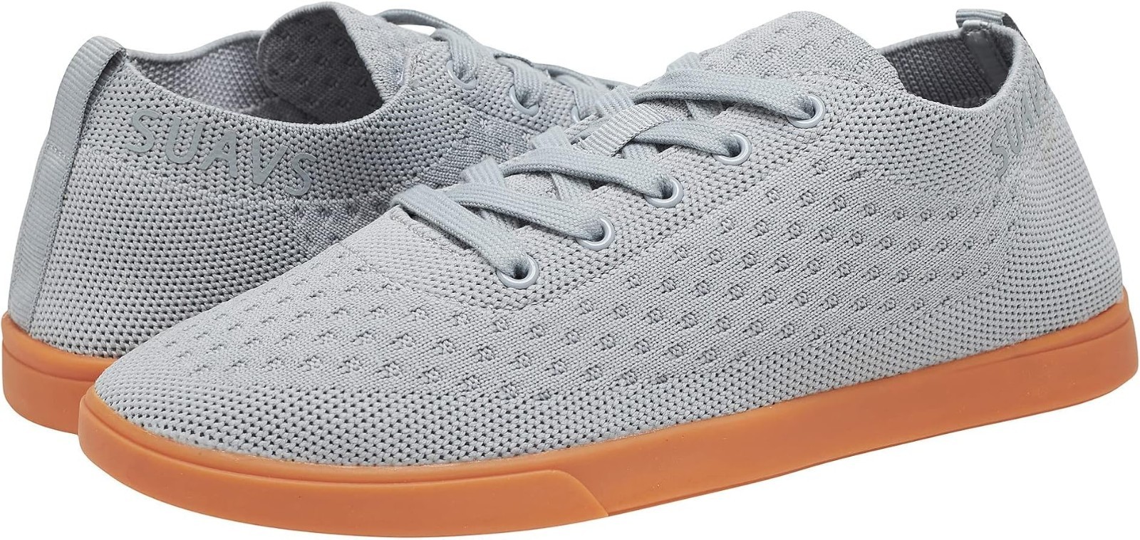 SUAVS The Zilker Lace-Up Sneaker Slate Gray Womens Size 8 M Casual Travel Shoes
