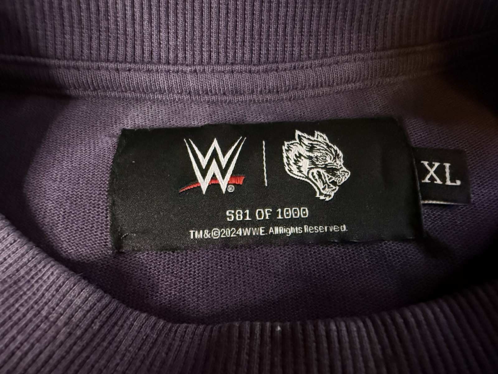 NWT WWE Undertaker Wolves Forever DARC Sport XL Purple Graphic Tee Limited